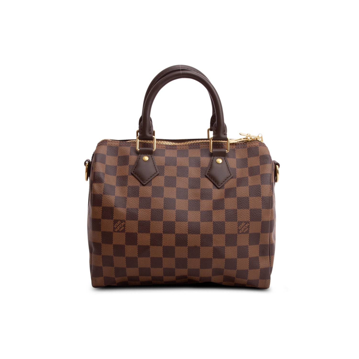 Louis Vuitton 2020 Damier Ebene Speedy Bandouliere 25 w/ Box, Receipt & Strap