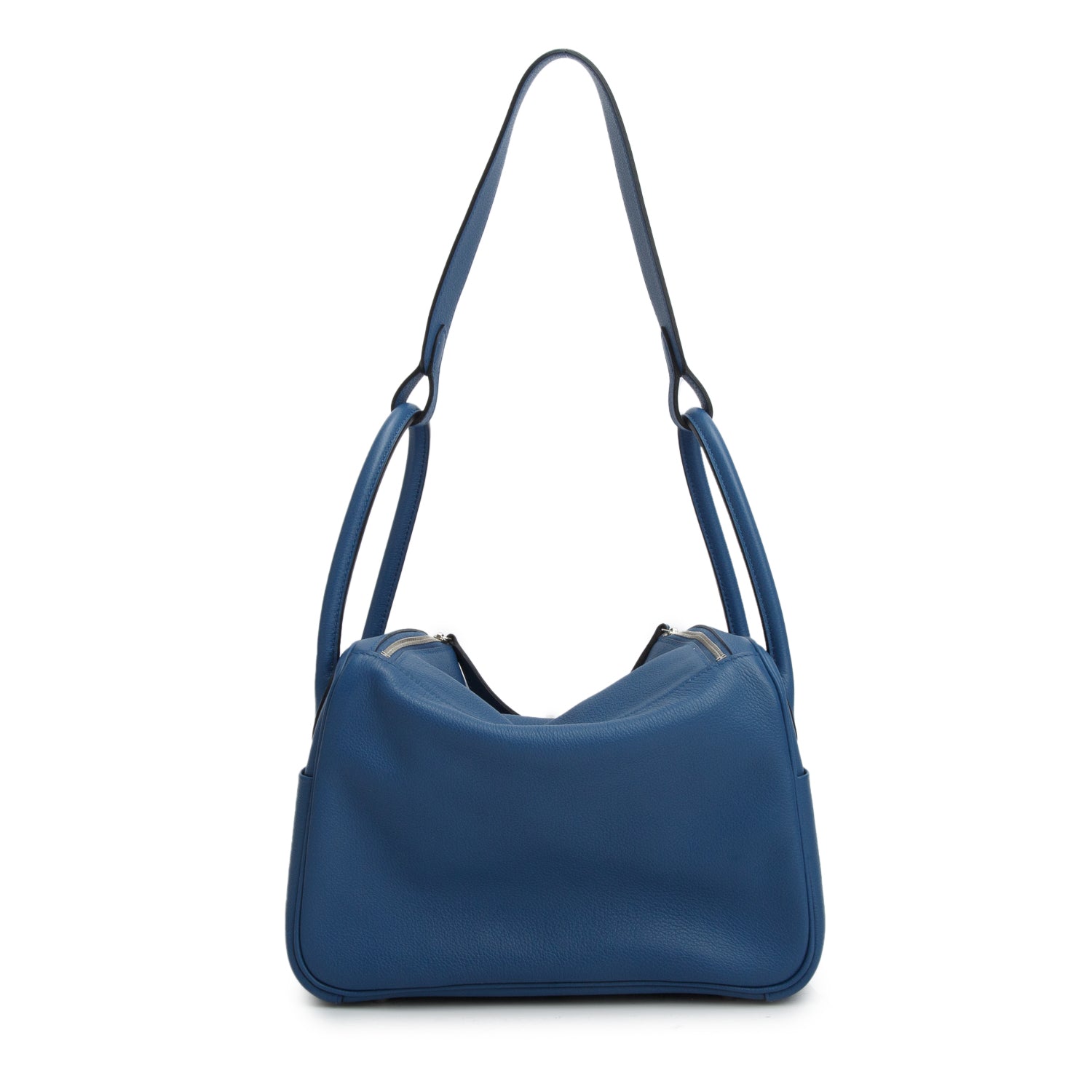 Hermes Bleu Paradis Evercolor Leather Lindy 26