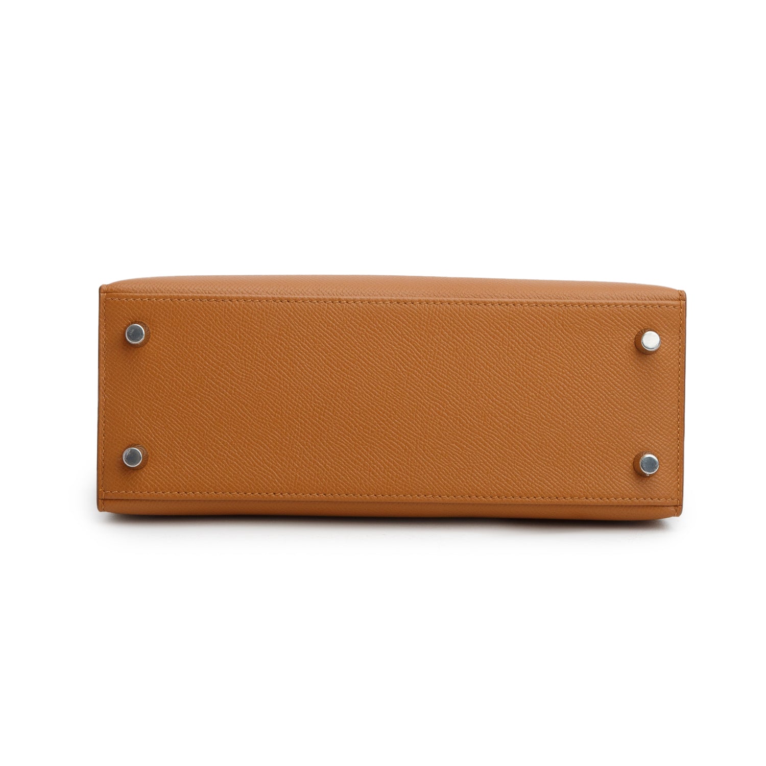 Hermes 2021 Gold Veau Epsom Kelly II Sellier 25 w/ Box, Receipt & Strap