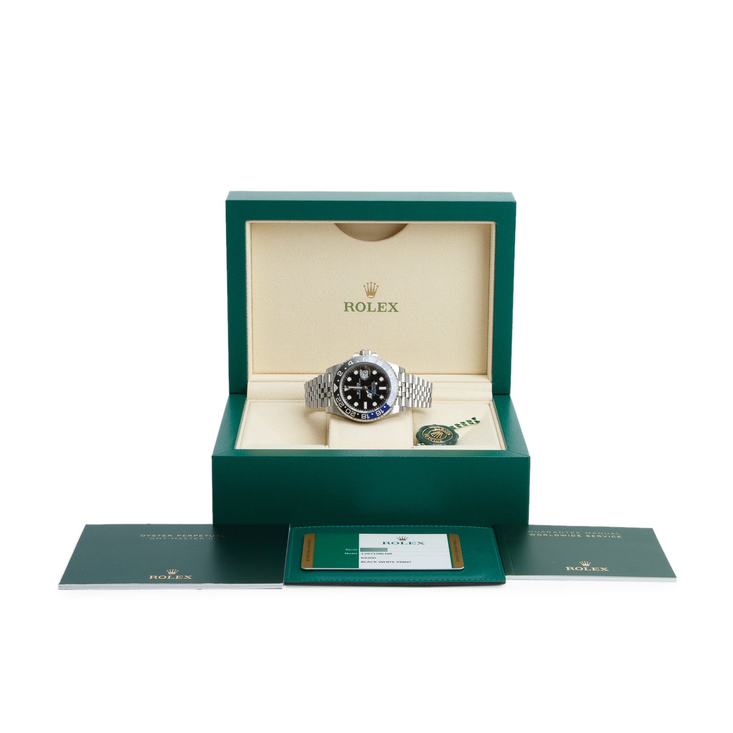 Rolex Stainless Steel GMT-Master II "Batgirl" 40 MM Watch 126710BLNR w/ Box & Papers