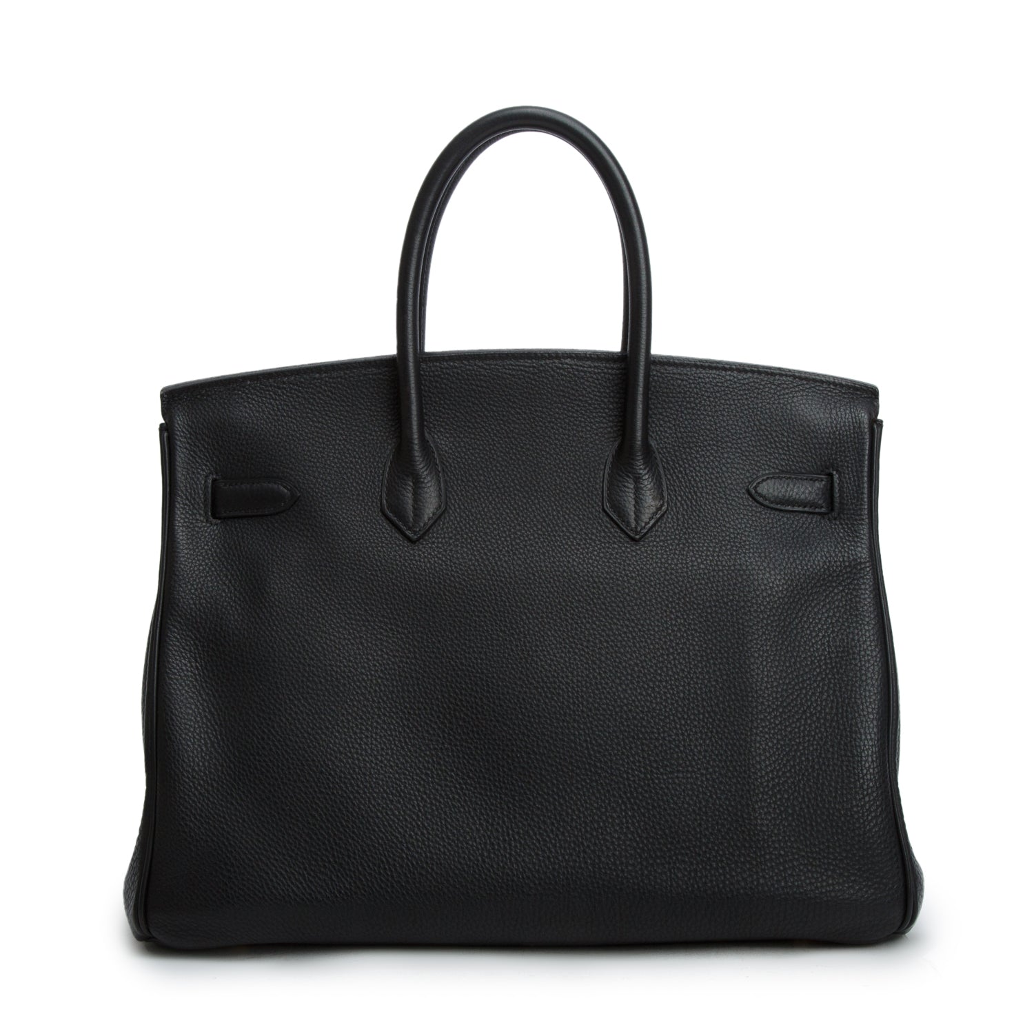 Hermes Vintage Noir Taurillon Clemence Birkin 35