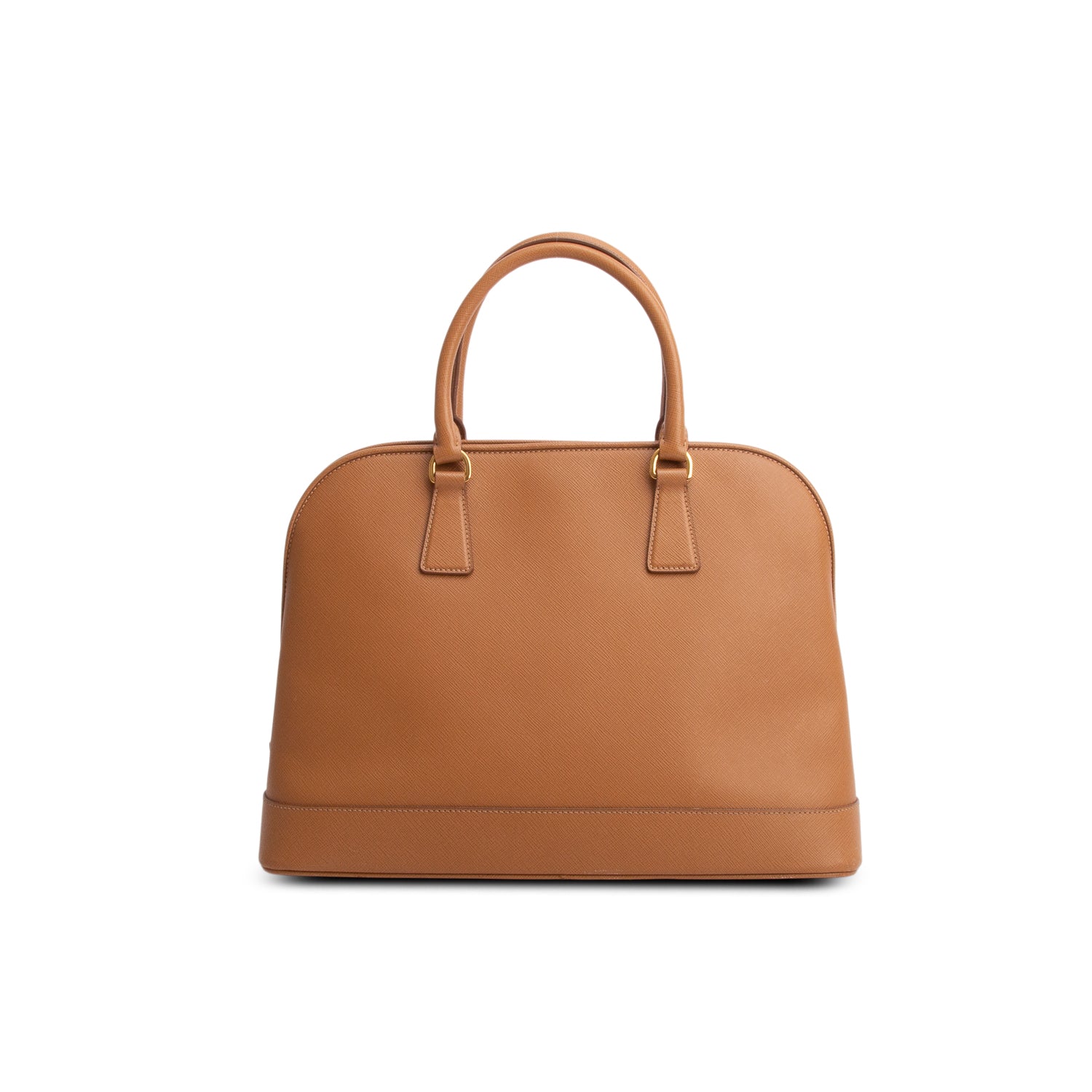 Prada Brown Saffiano Lux Open Promenade Tote w/ Authenticity Card & Strap