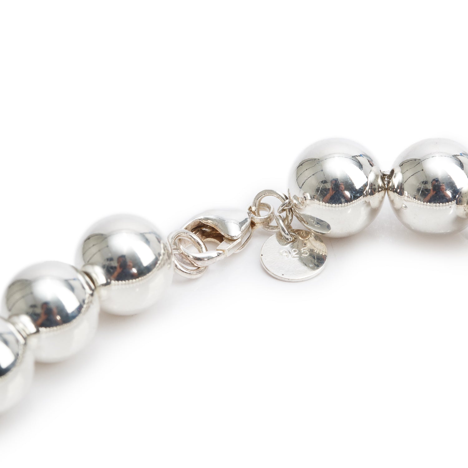 Tiffany & Co. Sterling Silver HardWear Ball Necklace