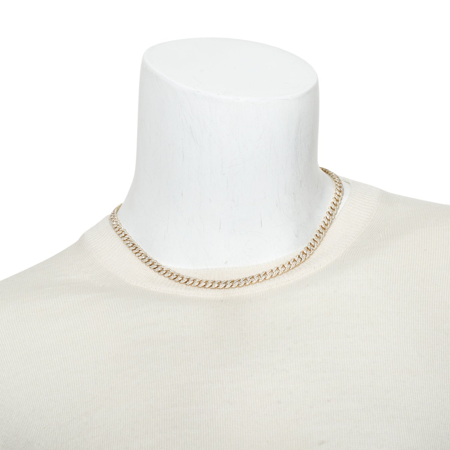 Kilani 10k Yellow Gold 5.01 tcw. Diamond Cuban Link Chain Necklace