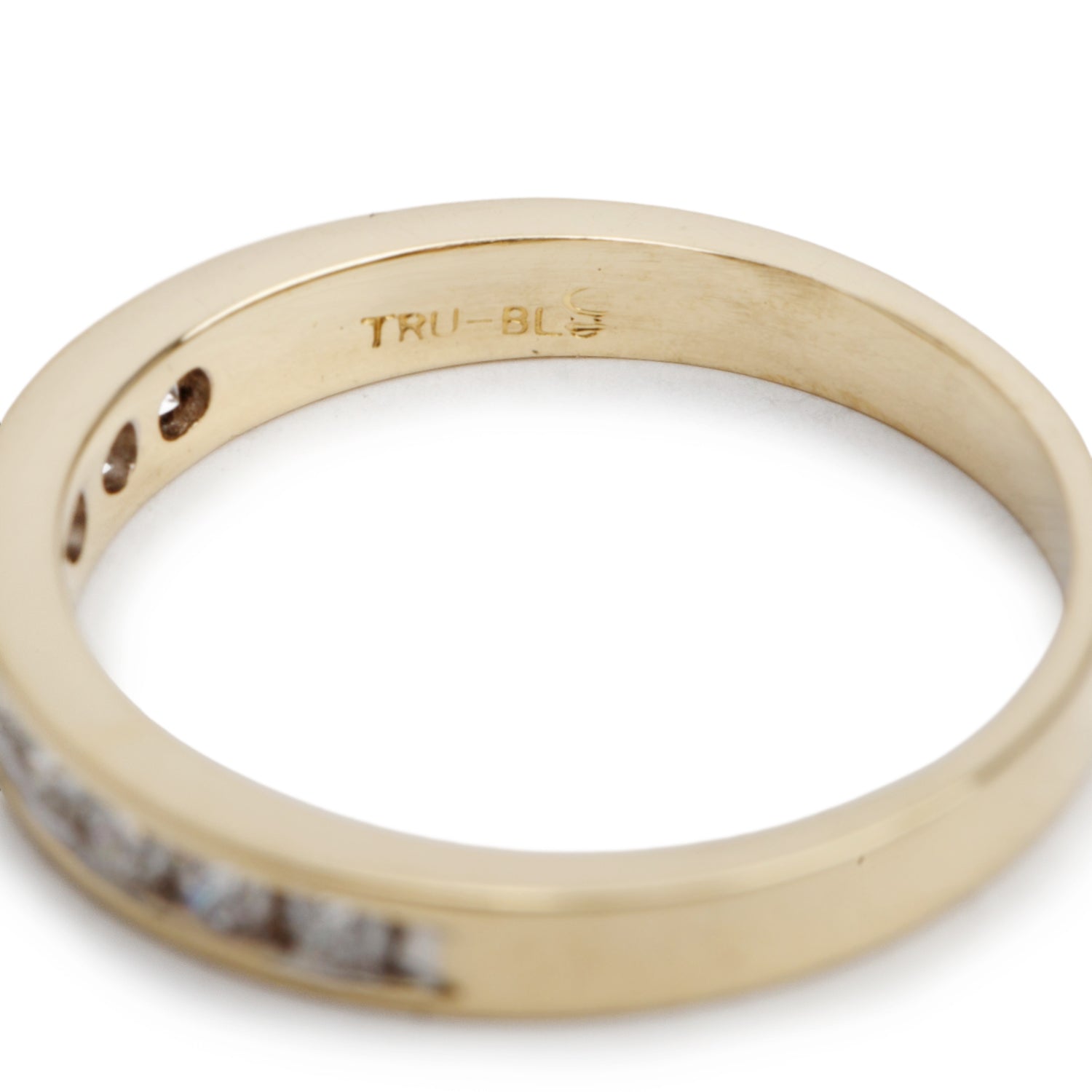 Birks 18k Yellow Gold 0.25 tcw. Diamond Band Ring, Size 4