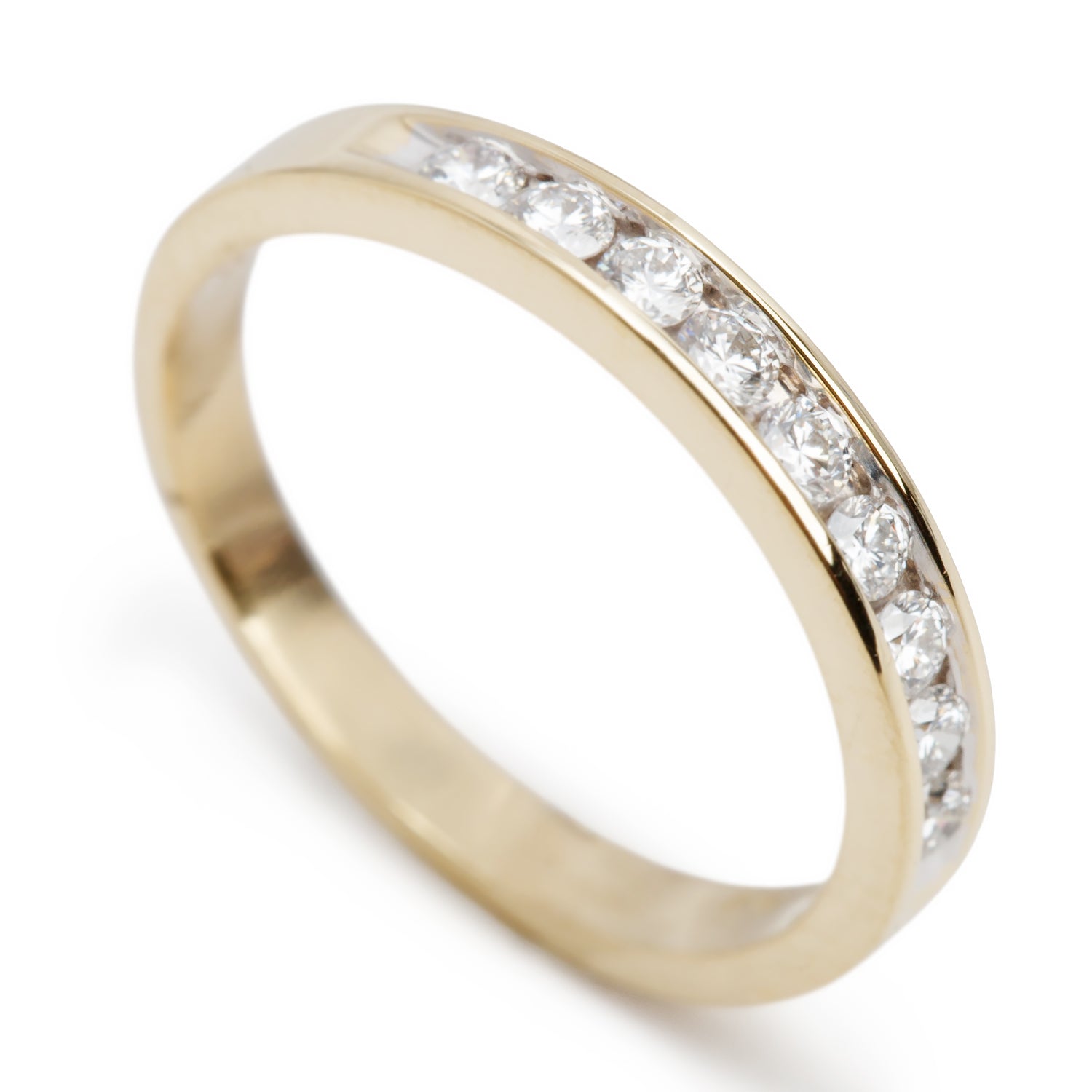 Birks 18k Yellow Gold 0.25 tcw. Diamond Band Ring, Size 4