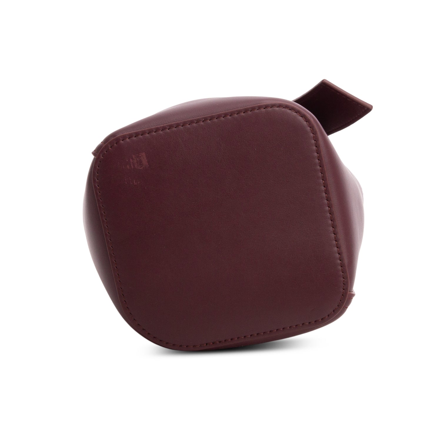 Loewe Burgundy Smooth Calfskin Mini Pebble Bucket Bag w/ Box, Strap & Receipt