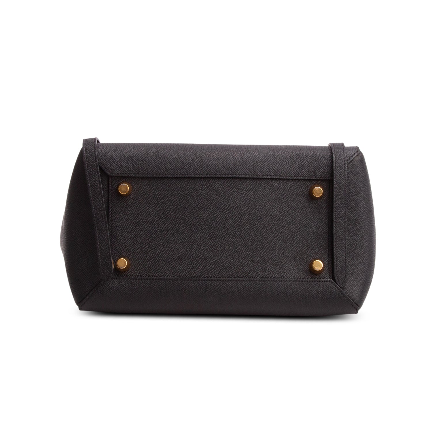 Celine Black Grained Calfskin Mini Belt Bag w/ Strap