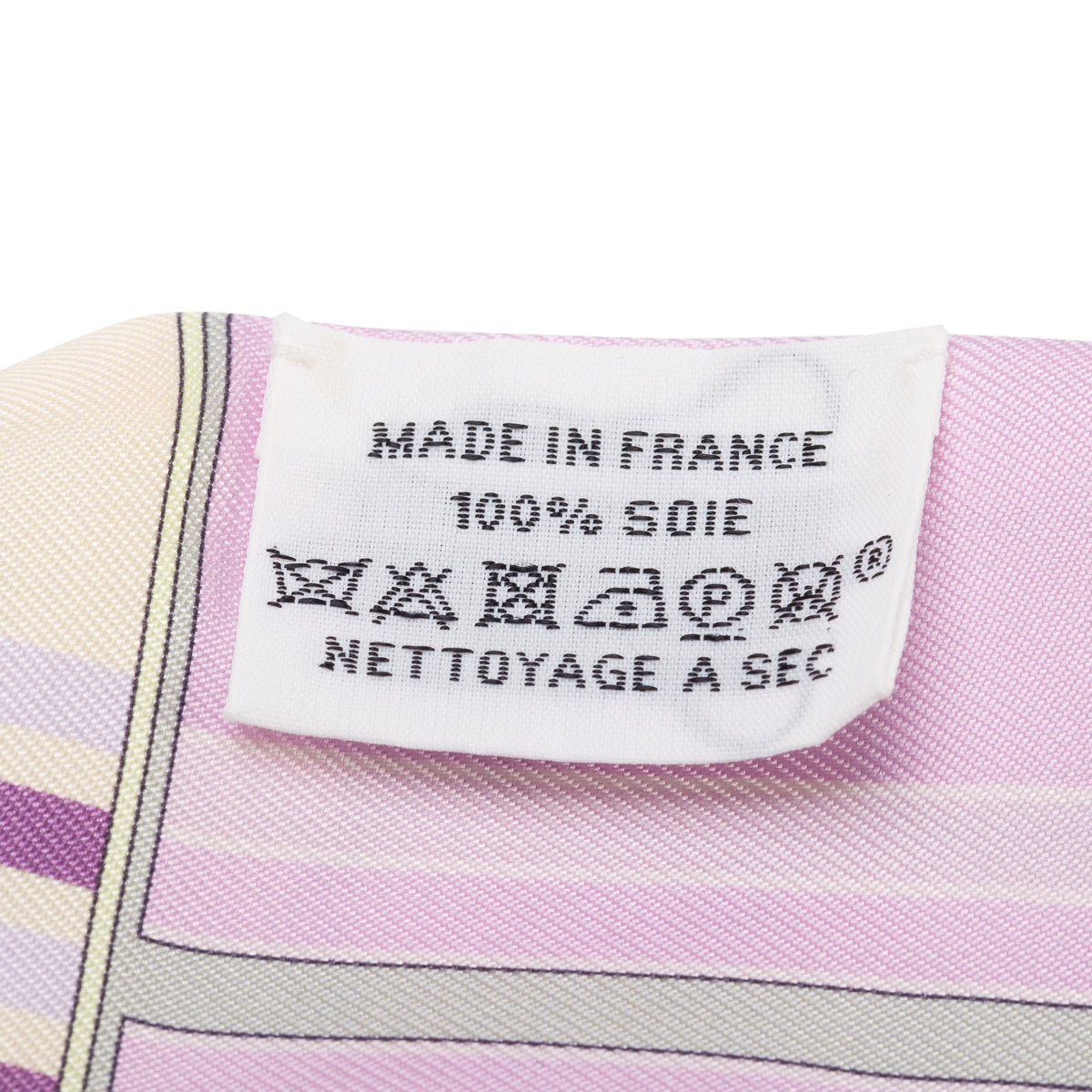 Hermes Purple/Multicolor 'Couvertures Nouvelles' Silk Twilly w/ Box