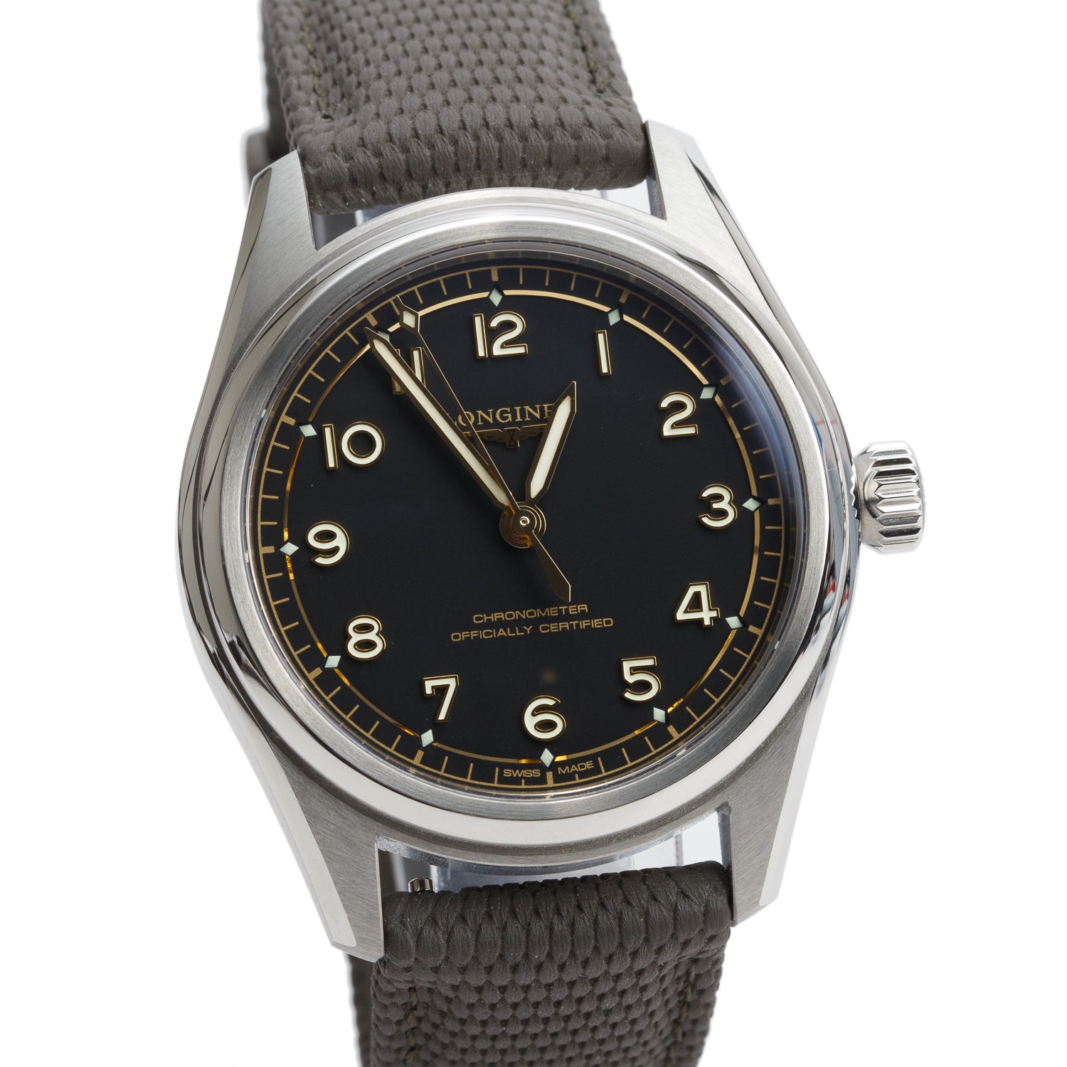 Longines 2026 Stainless Steel Spirit Pilot 39 MM Automatic Watch Black Dial w/ Box & Papers