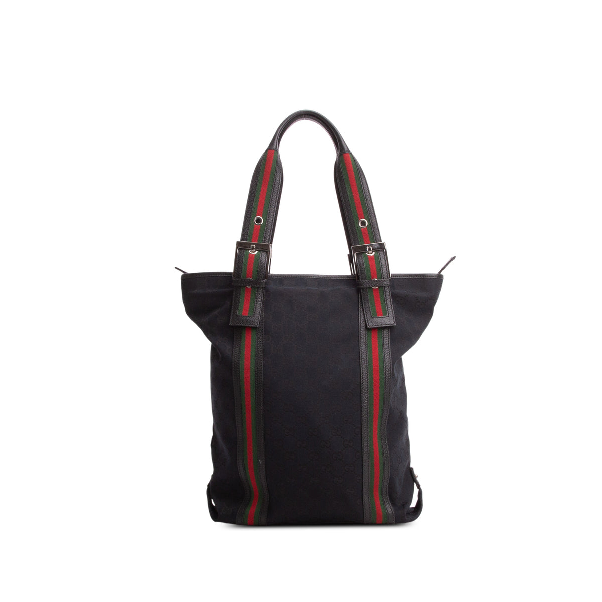Gucci Black Monogram Web Large Joy Tote
