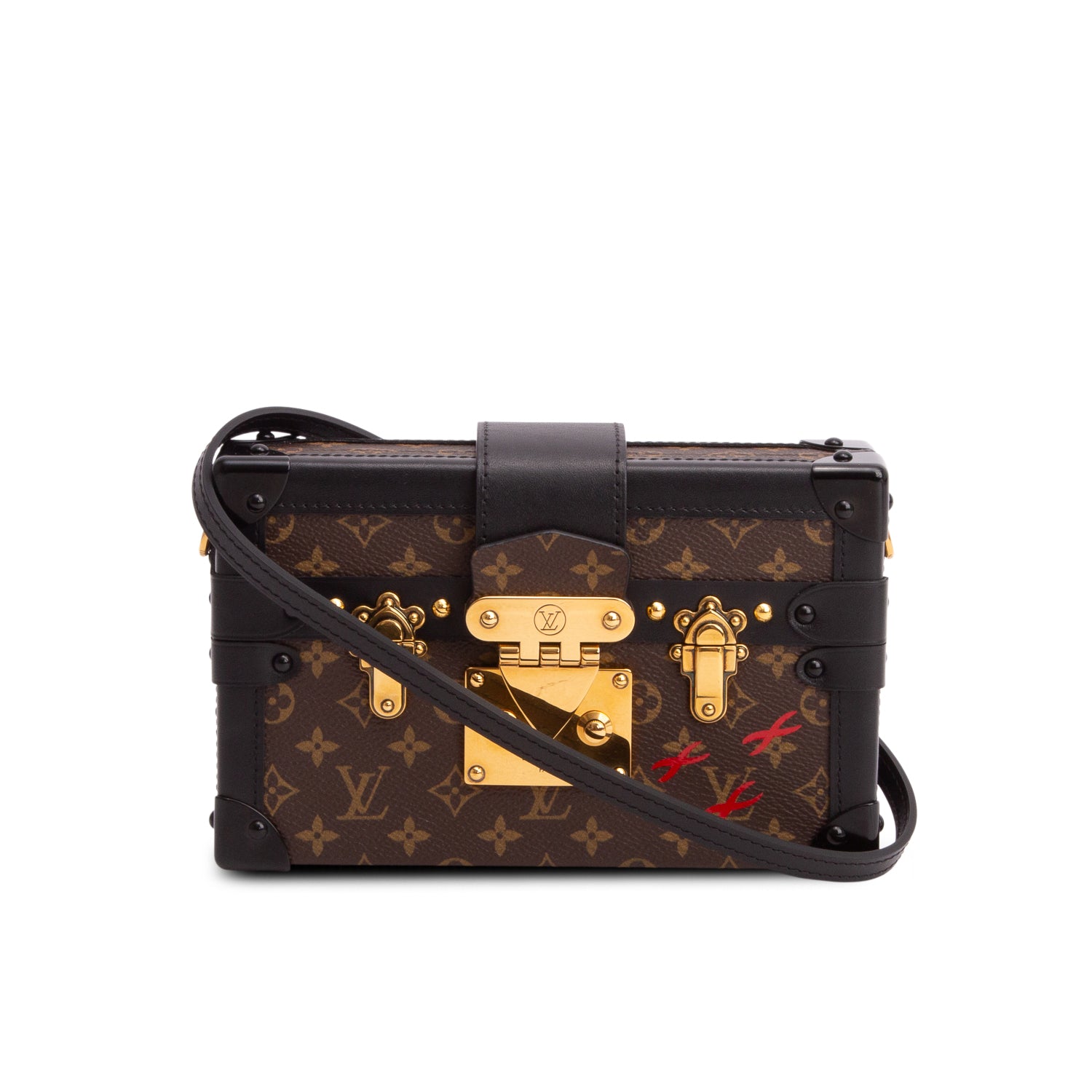 Louis Vuitton Monogram Petite Malle w/ Strap