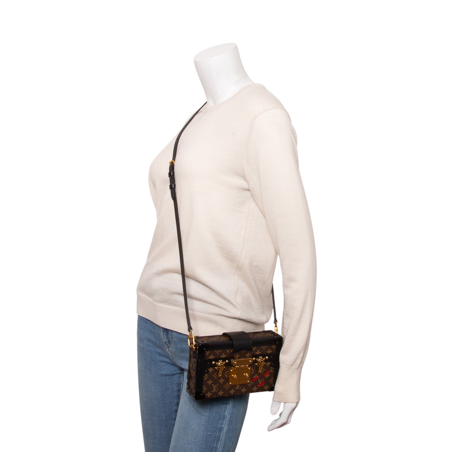 Louis Vuitton Monogram Petite Malle w/ Strap
