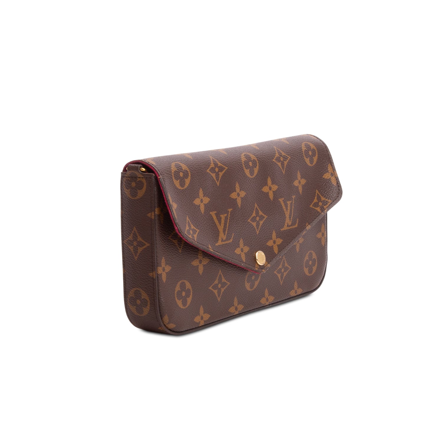 Louis Vuitton Fuschia Monogram Pochette Felicie Wallet on Chain w/ Box & Inserts