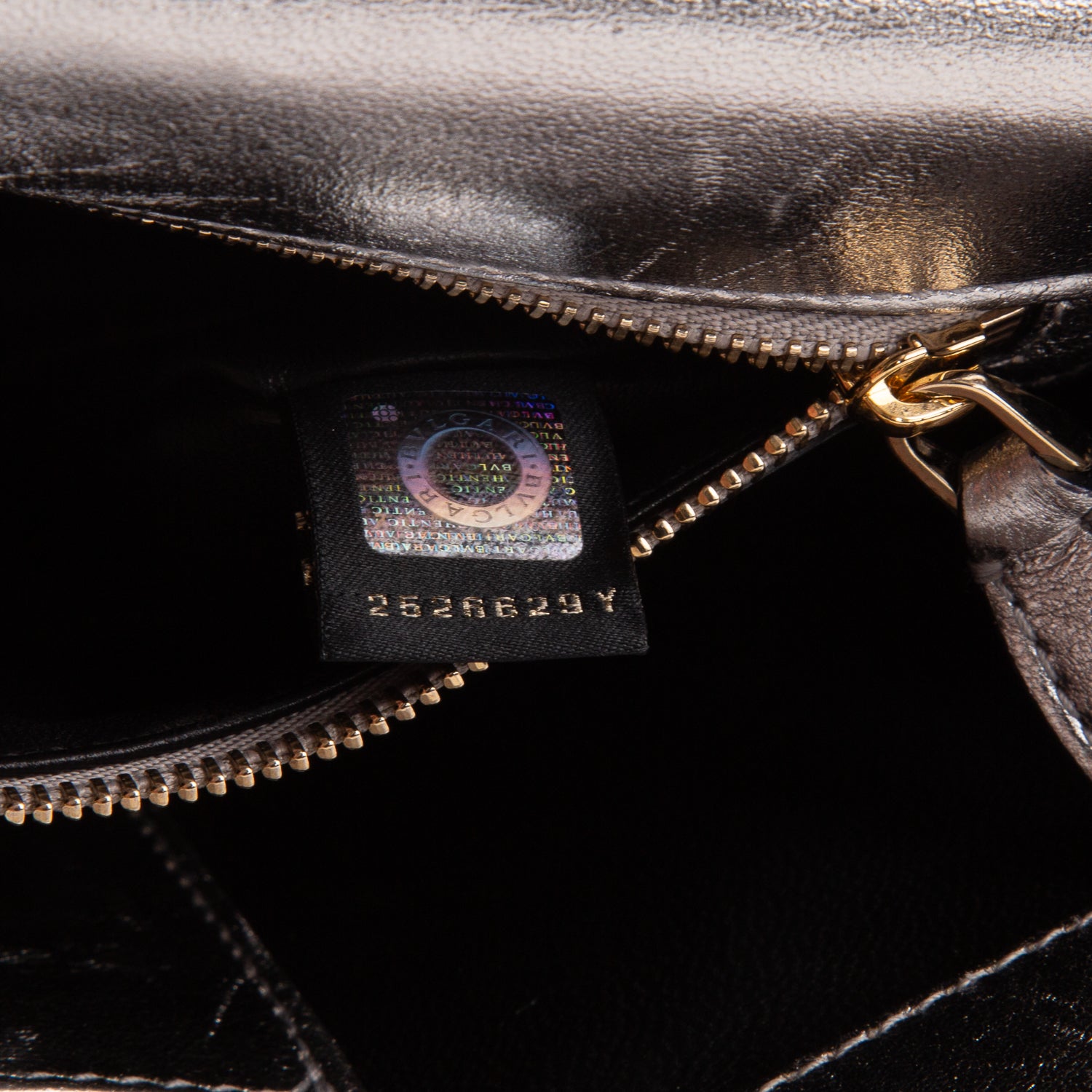 Bulgari Metallic Silver Calfskin Quilted Serpenti Forever Shoulder Bag
