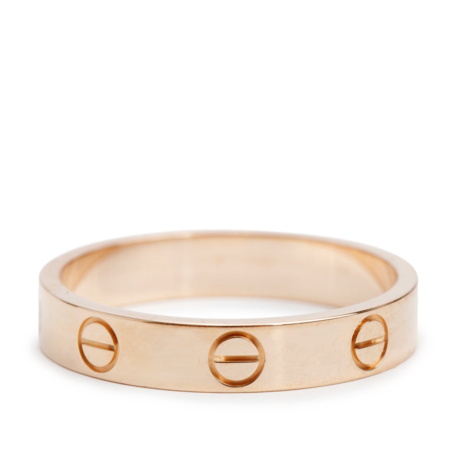 Cartier 18k Rose Gold 3.6 MM Love Wedding Band Ring, Size 55 7.25 w/ Box, Receipt & Certificate