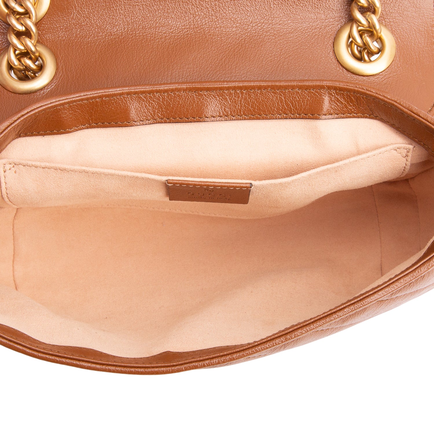 Gucci Brown GG Marmont Matelasse Small Shoulder Bag