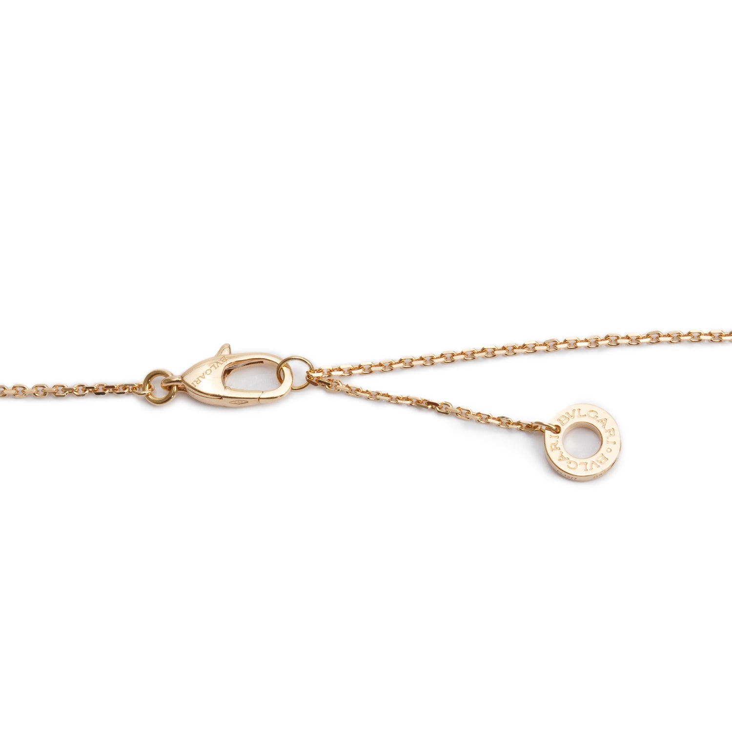 BVLGARI 18k Rose Gold Carnelian & Diamond Diva's Dream Pendant Necklace