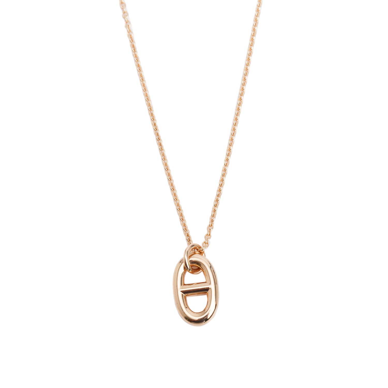 Hermes 18k Rose Gold Farandole Pendant Necklace, Small Model w/ Box & Certificate