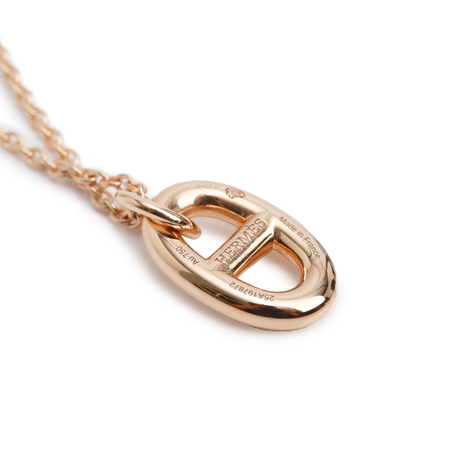 Hermes 18k Rose Gold Farandole Pendant Necklace, Small Model w/ Box & Certificate
