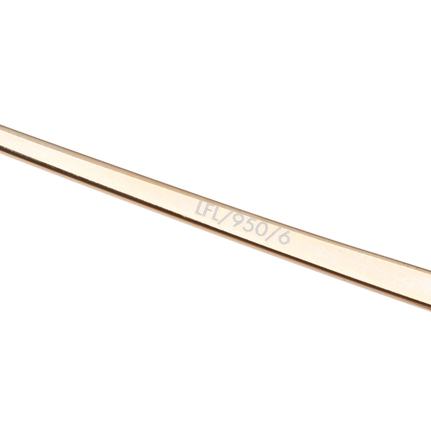 Linda Farrow LFL/950 18k Rose Gold Plated Russo Aviator Sunglasses w/ Box & Case