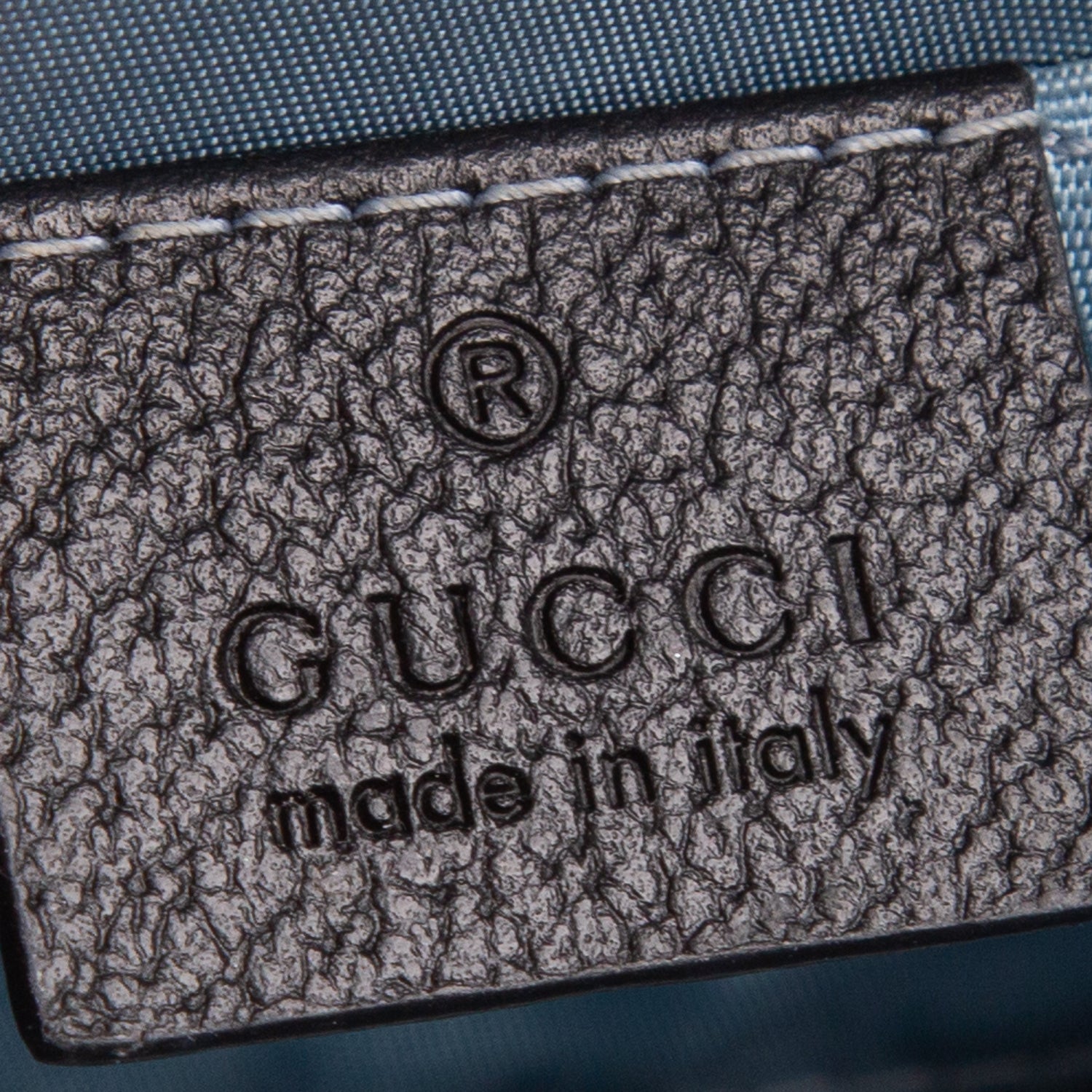 Gucci Black Textured Calfskin Bee Star Print Mini Sylvie Top Handle Bag w/ Straps
