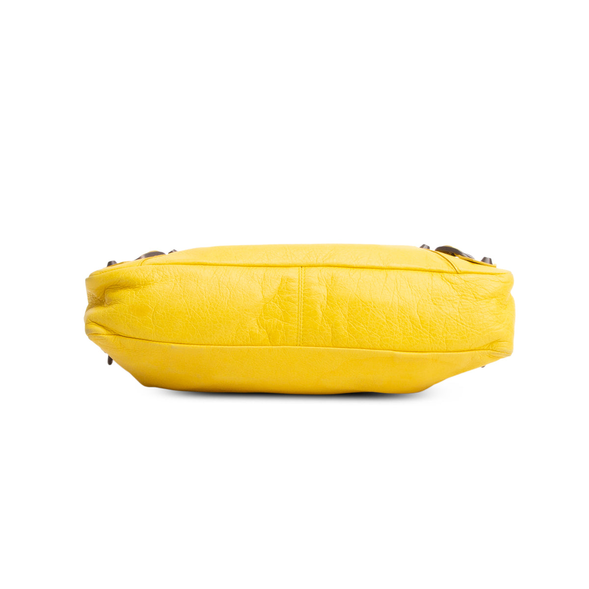 Balenciaga Yellow Agneau Arena Classic Hardware Le City First Bag w/ Strap