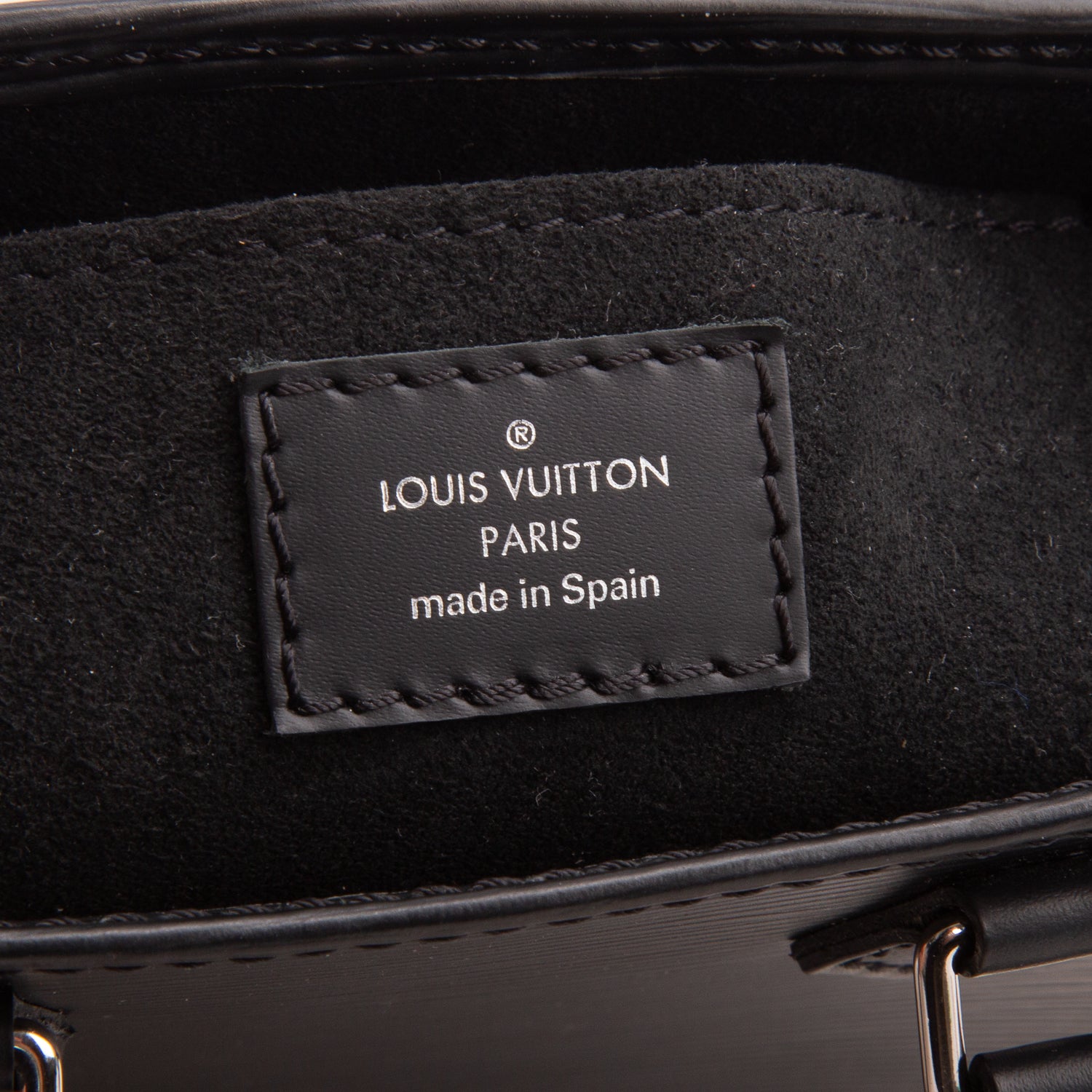 Louis Vuitton Black Epi Petit Sac Plat w/ Strap