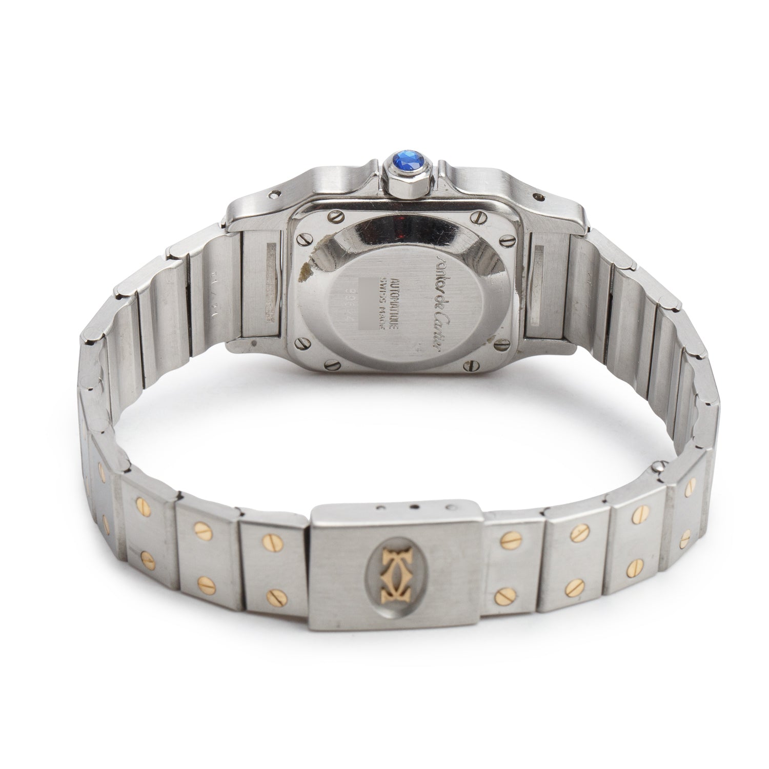Cartier Stainless Steel & 18k Yellow Gold 24 MM Santos Galbee Automatic Watch 1170902