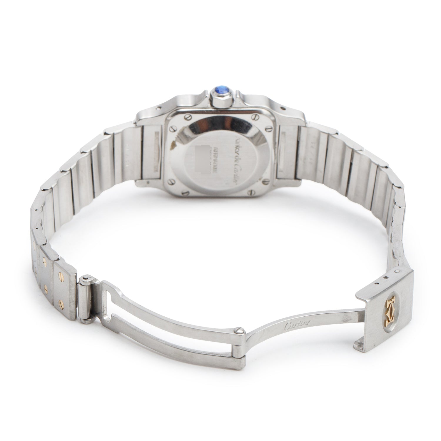 Cartier Stainless Steel & 18k Yellow Gold 24 MM Santos Galbee Automatic Watch 1170902