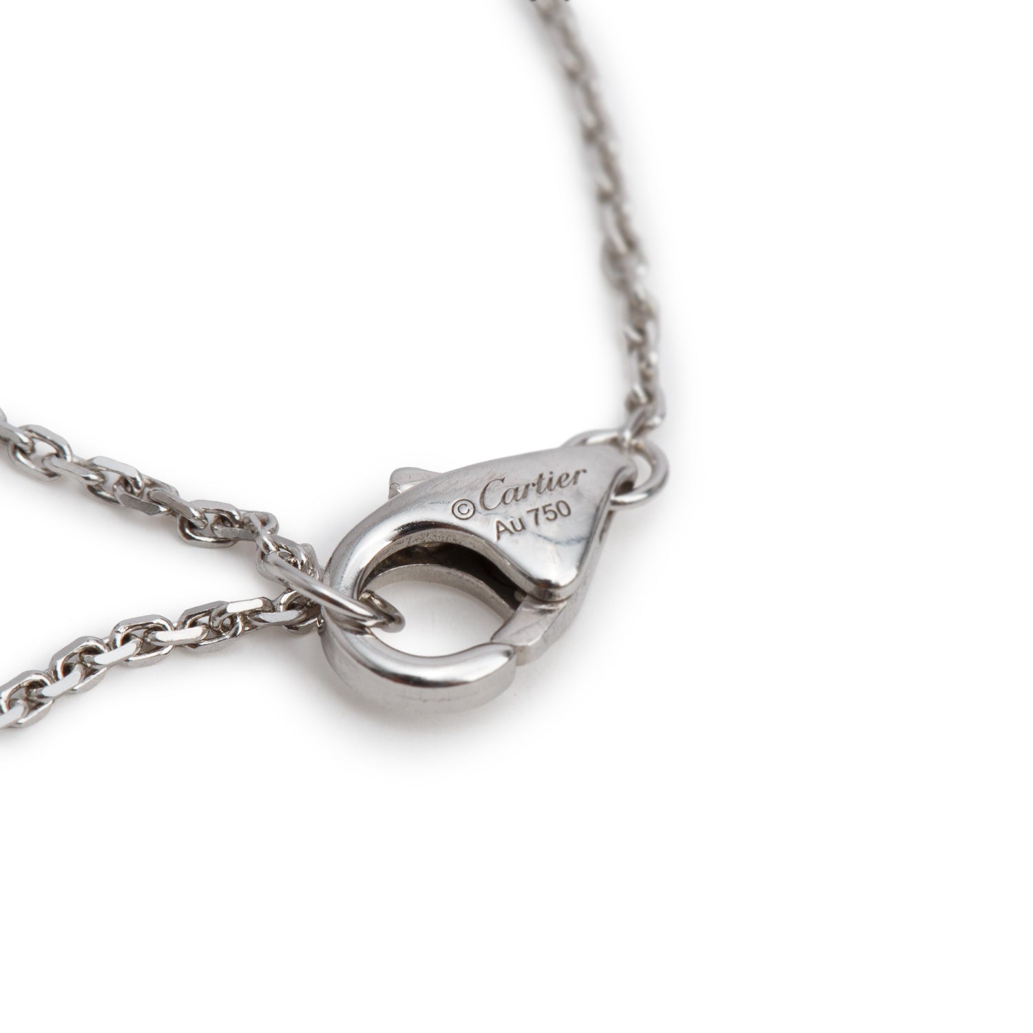 Cartier 18k White Gold Diamond D'Amour Bracelet, Mini Model w/ Box & Receipt