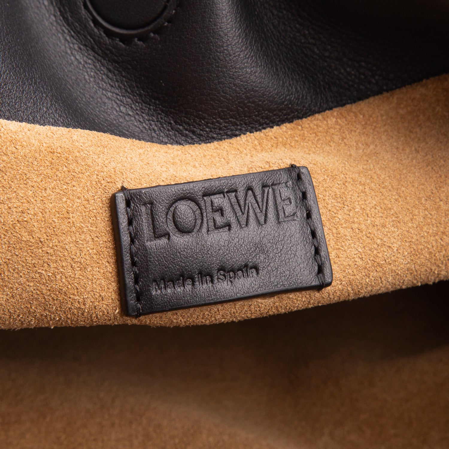 Loewe 2024 Black Calfskin Mini Flamenco Knot Bag w/ Box & Receipt