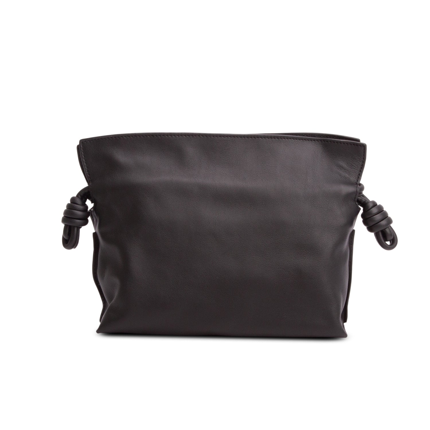 Loewe 2024 Black Calfskin Mini Flamenco Knot Bag w/ Box & Receipt