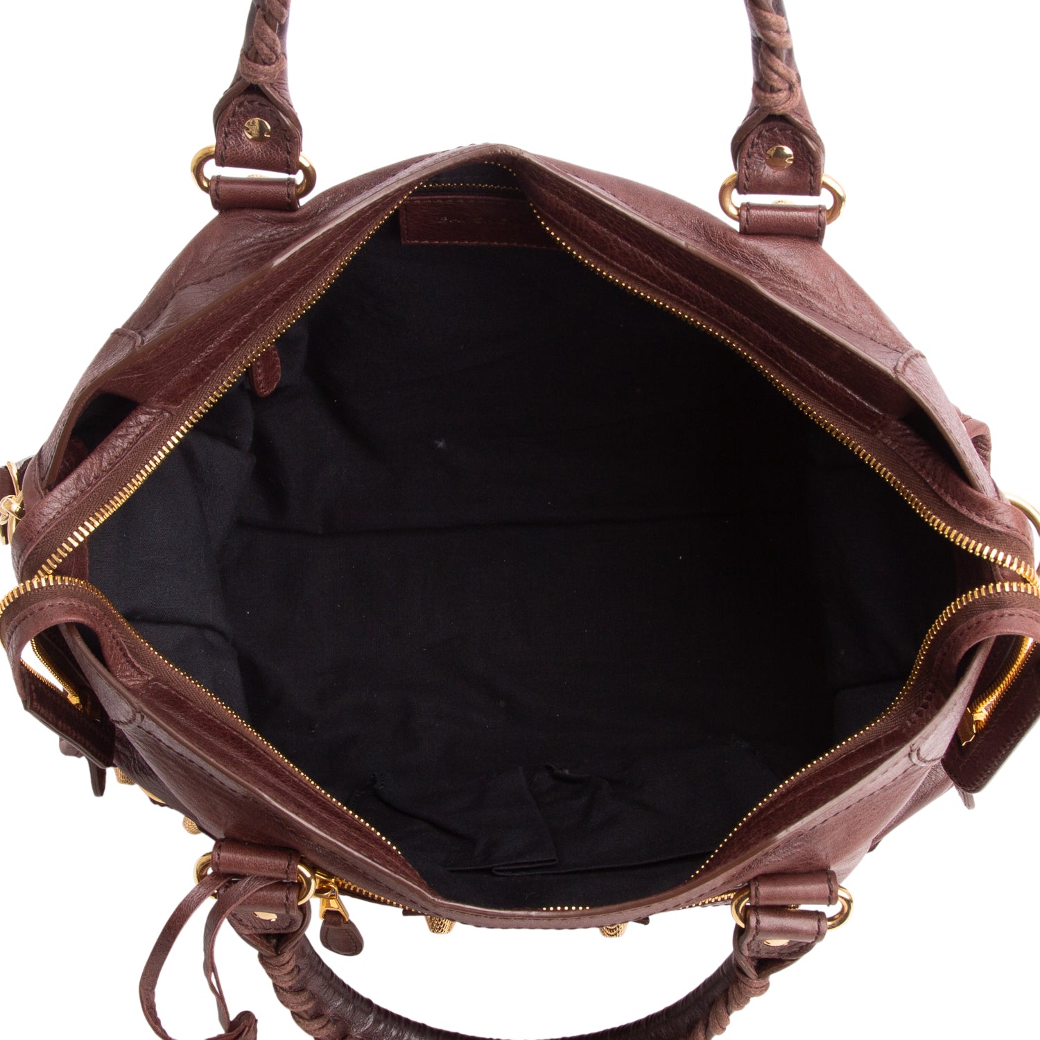 Balenciaga Brown Agneau Leather Le City Medium Bag w/ Strap