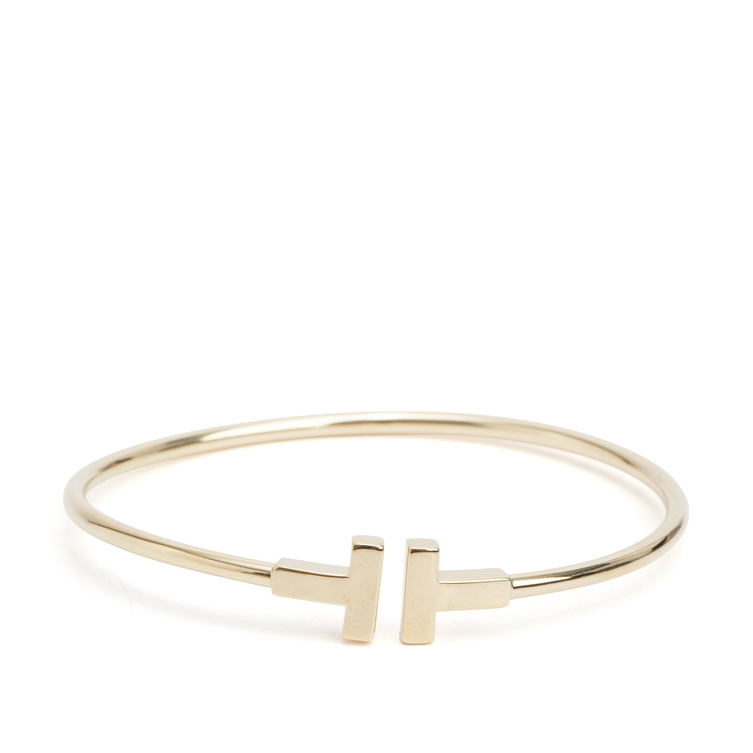 Tiffany & Co. 18k Yellow Gold T Wire Bracelet w/ Box