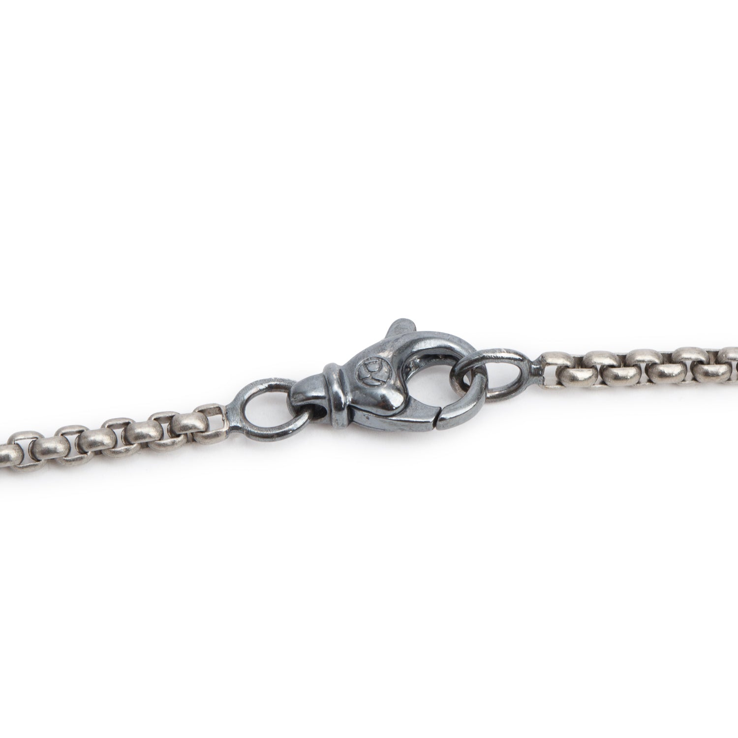 David Yurman Black Titanium Tag Pendant Necklace