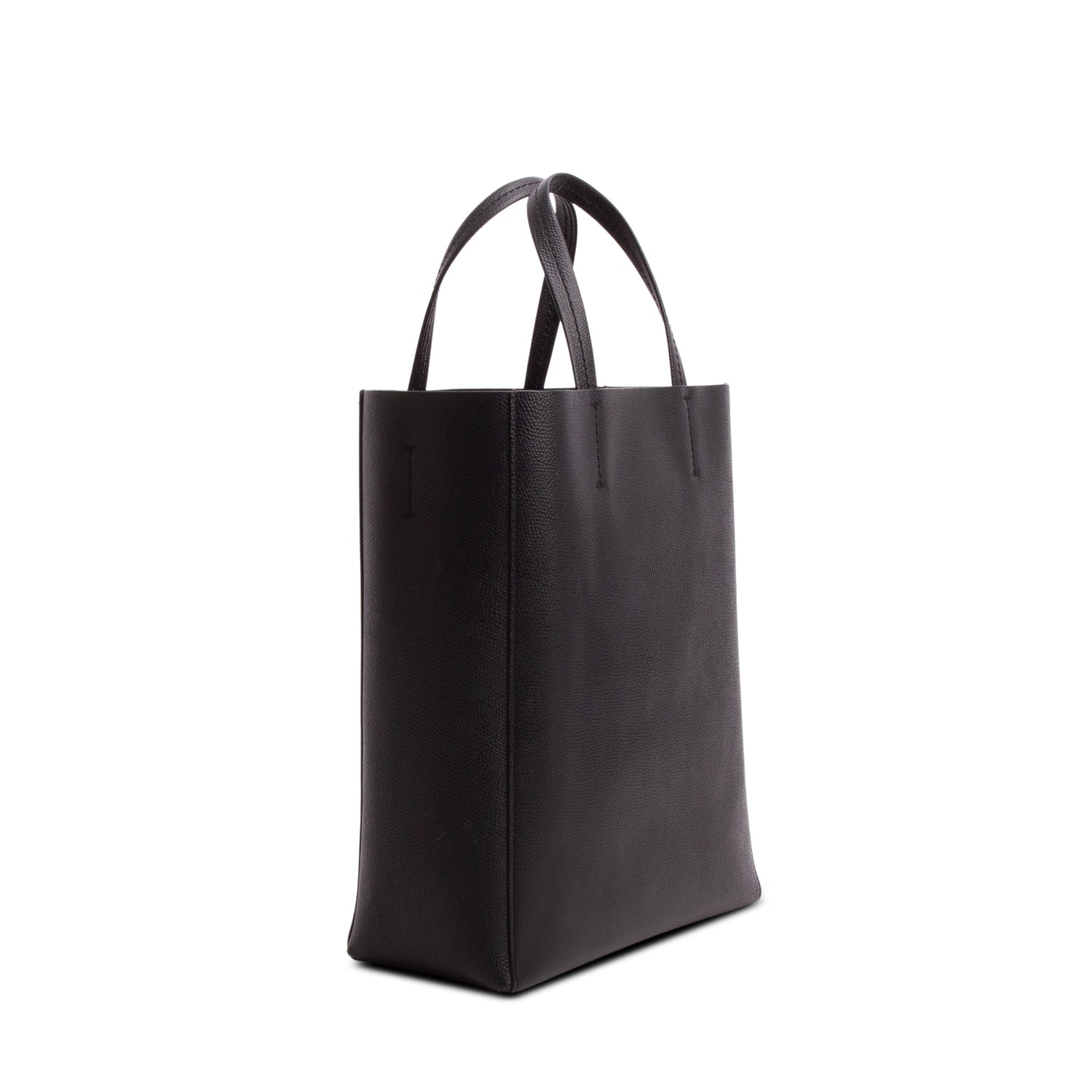 Celine Black Grained Calfskin Small Vertical Cabas Tote w/ Strap