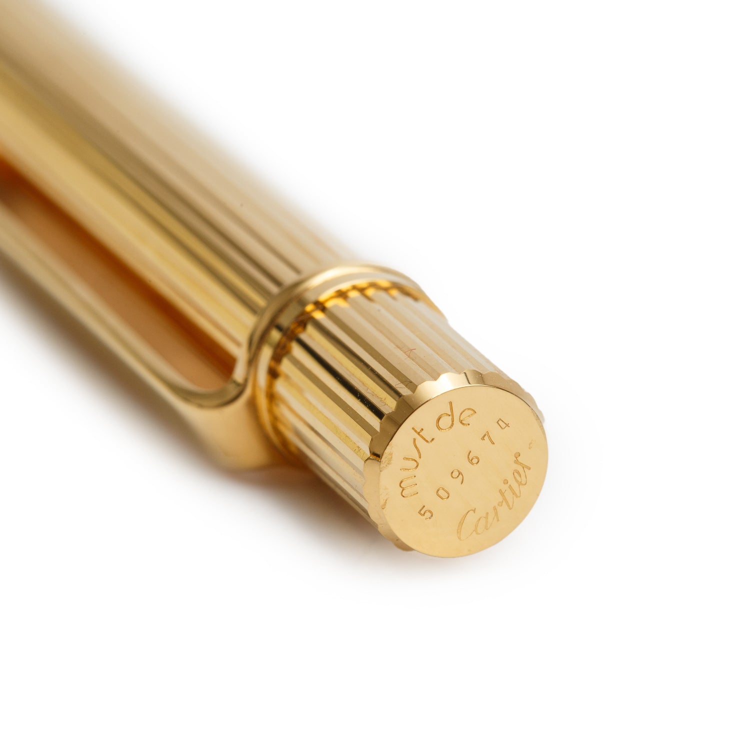 Cartier Gold-Plated Stylo Bille Must II Ballpoint Pen