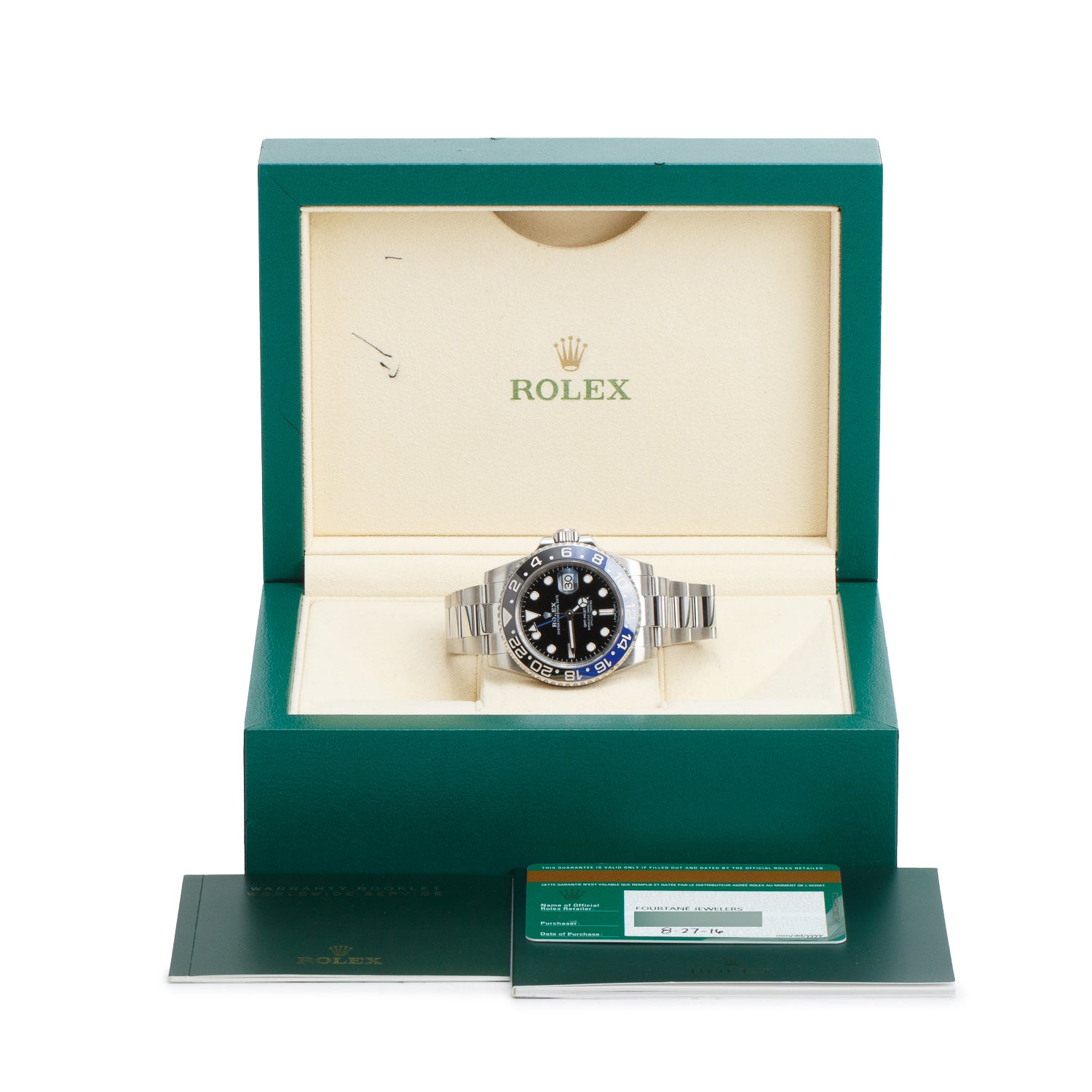 Rolex Stainless Steel GMT-Master II "Batman" 40 MM Watch 116710BLNR w/ Box & Papers