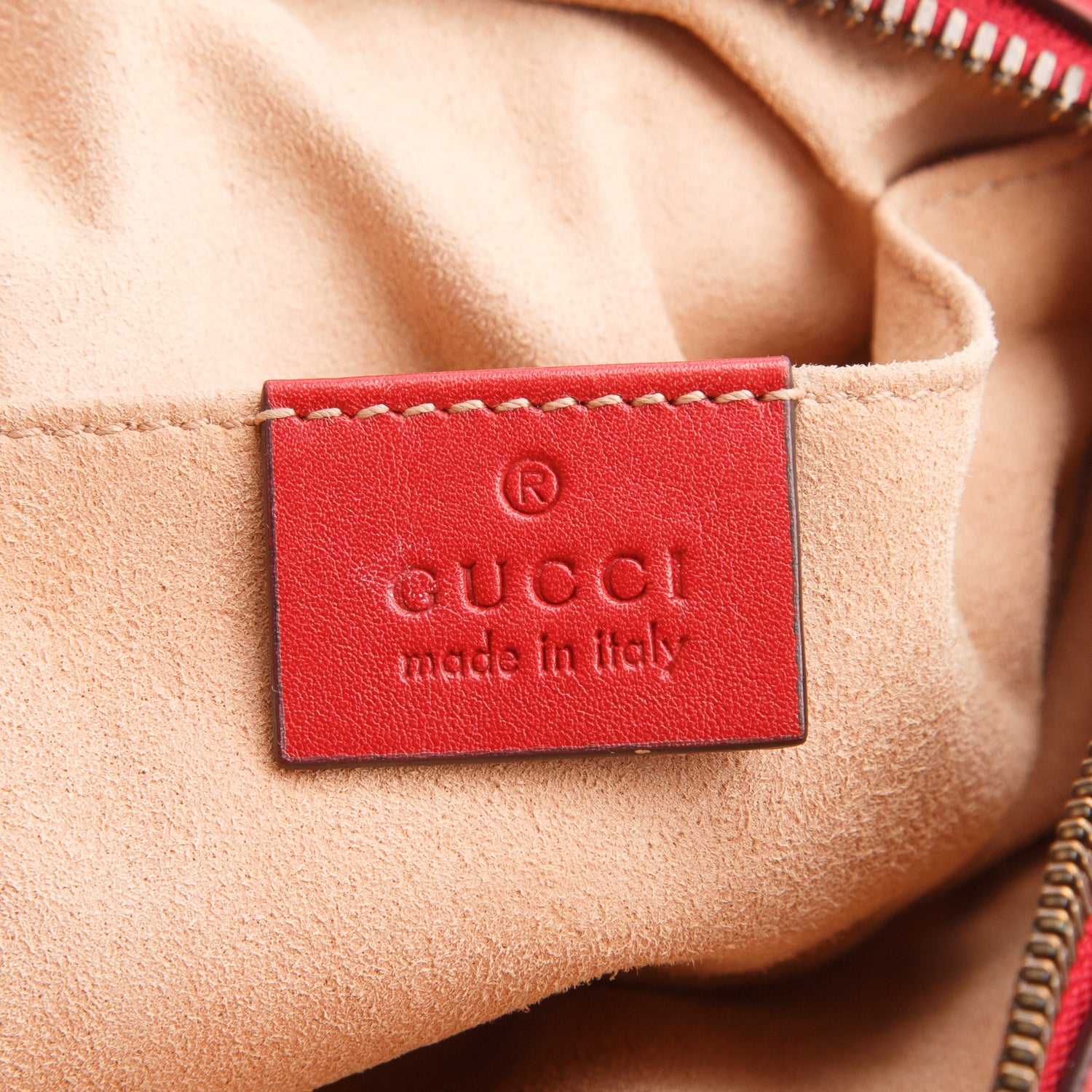 Gucci Red GG Marmont Matelasse Leather Belt Bag, Size 95 38