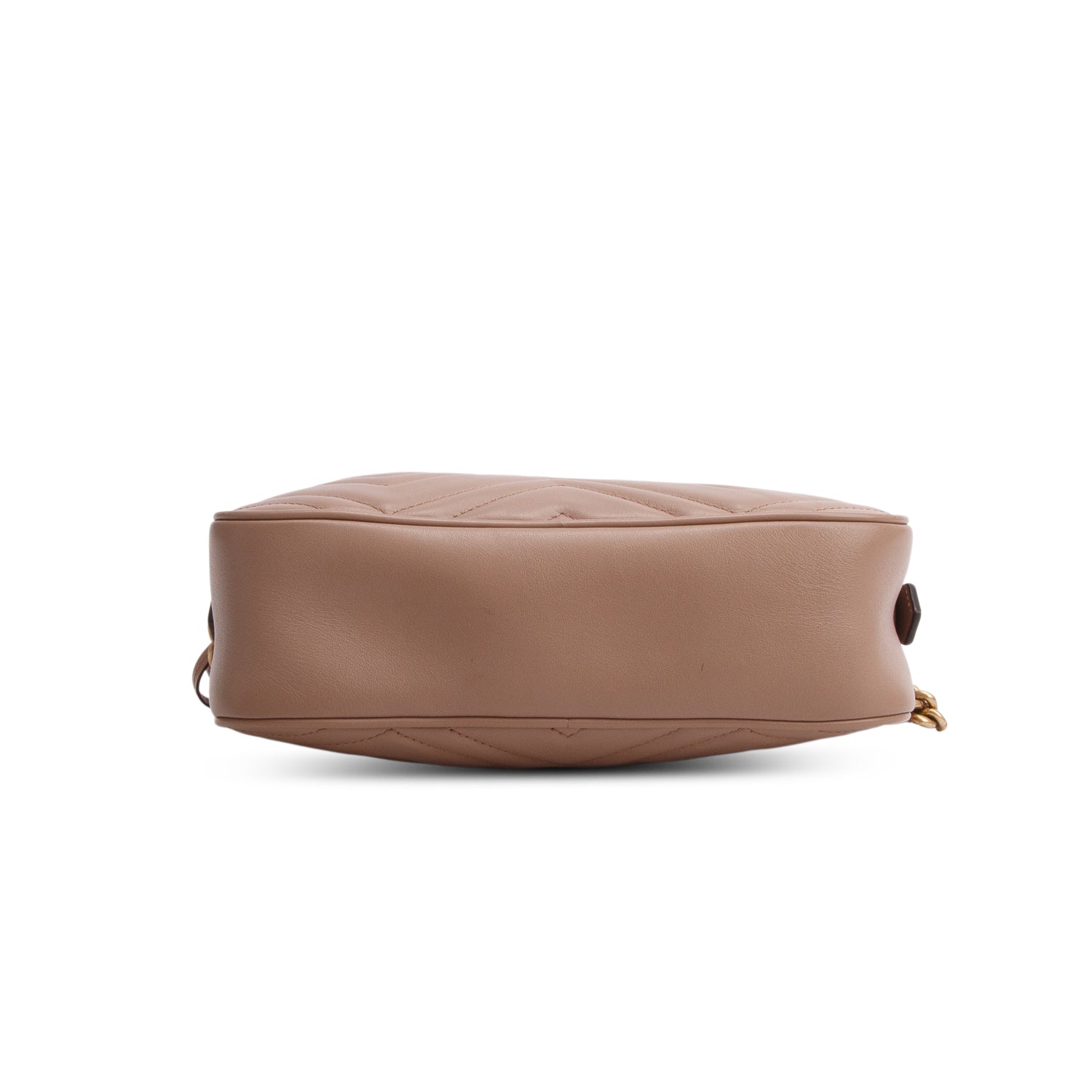 Gucci Beige GG Marmont Matelasse Small Shoulder Bag w/ Box
