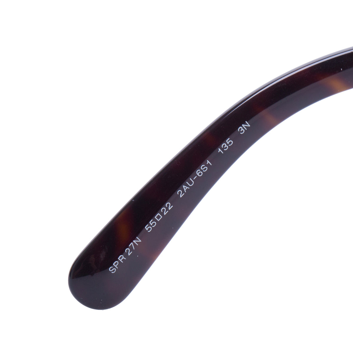 Prada SPR27N Black Acetate Classic Spiral Sunglasses w/ Box & Case