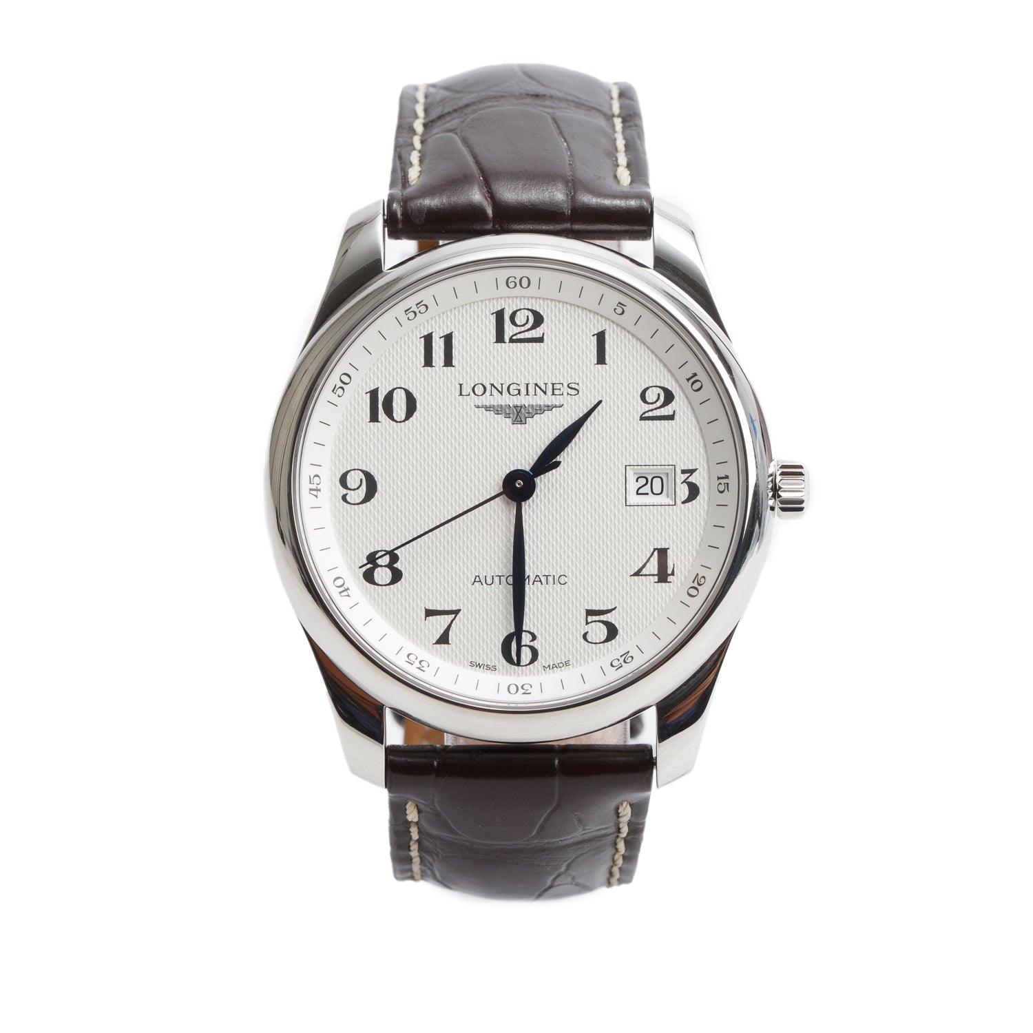 Longines Stainless Steel Master Collection 40 MM Automatic Watch Silver Dial
