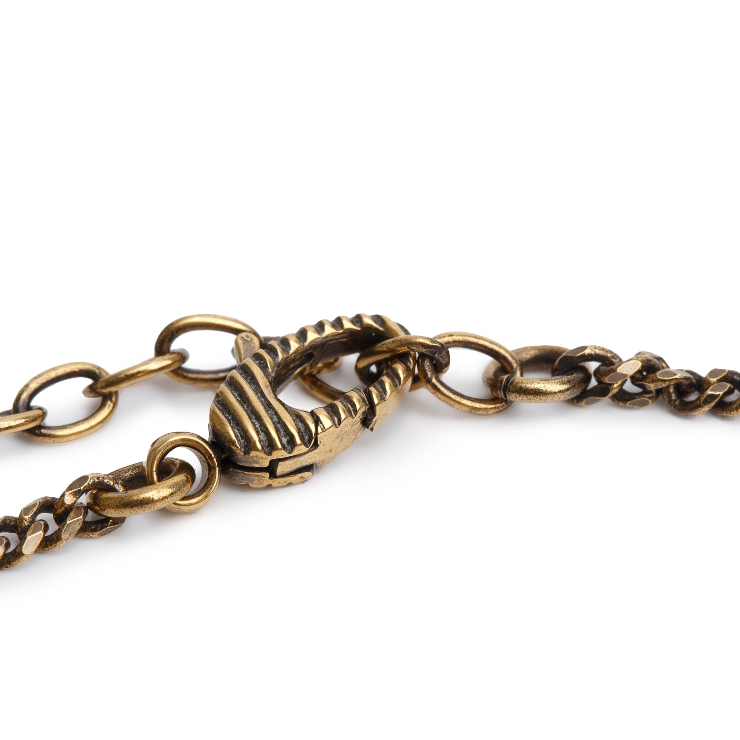 Gucci Gold-Plated Metal Multicolour Crystal Loved Pendant Necklace
