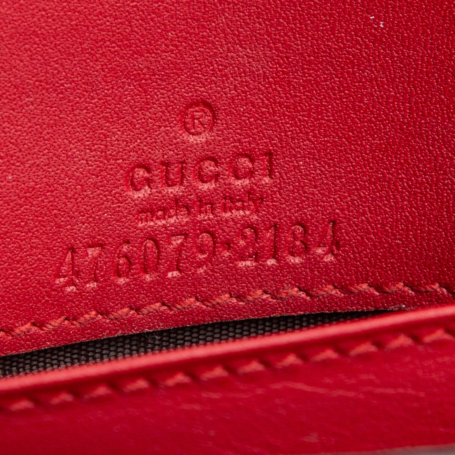Gucci Tri-Color Calfskin Queen Margaret Chain Wallet