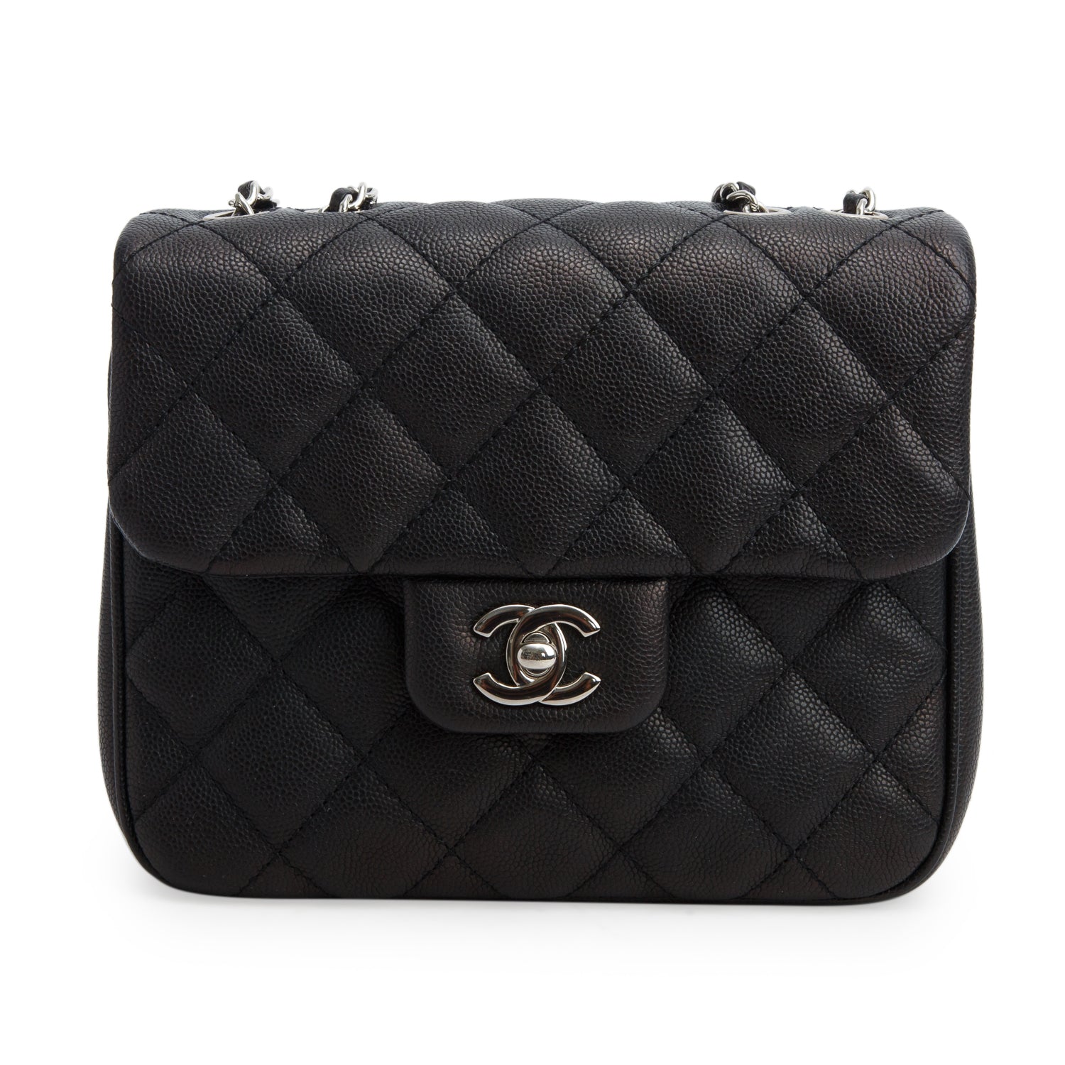 Chanel Black Caviar Quilted Leather Small Urban Companion w/ Box, Authenticity Card & Receipt