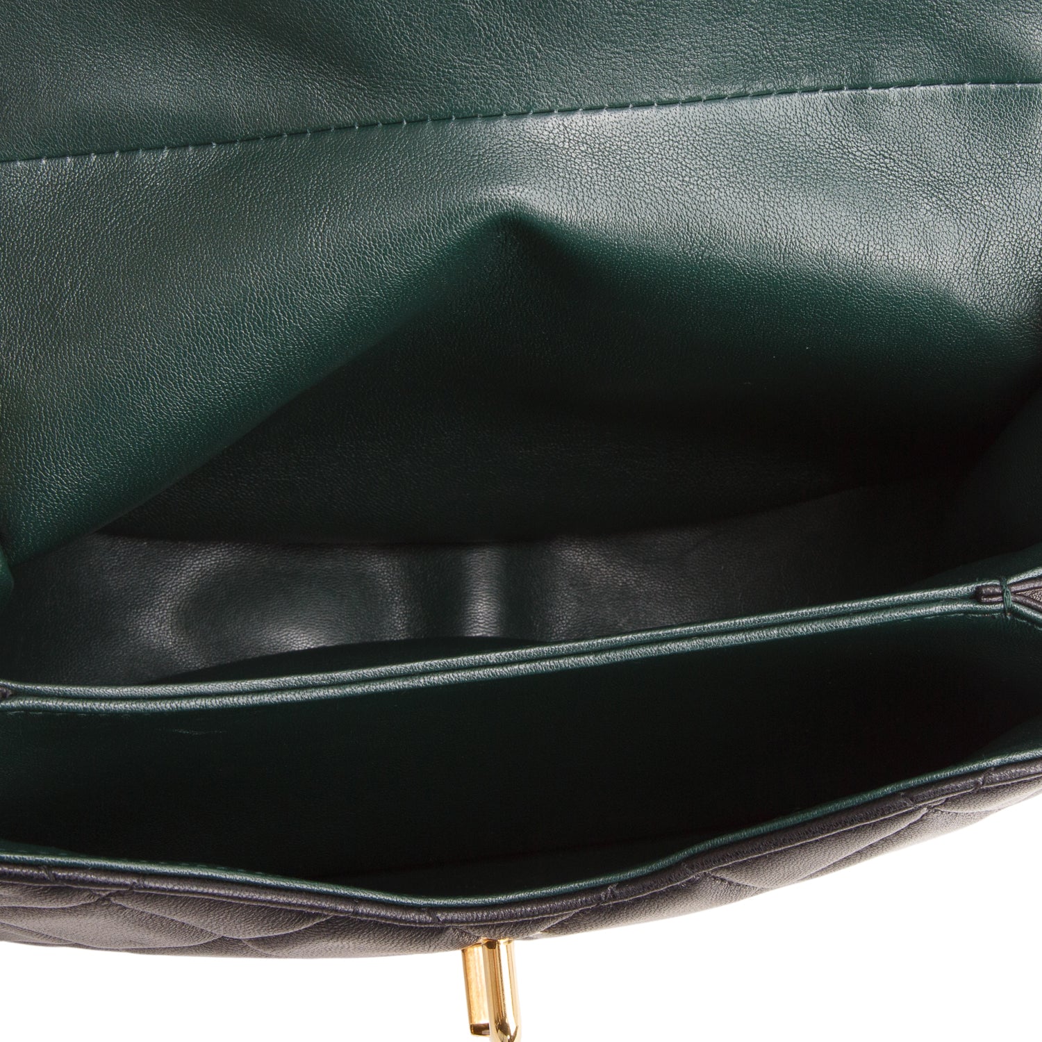 Burberry Black Lambskin Quilted Rocking Horse Shoulder Bag