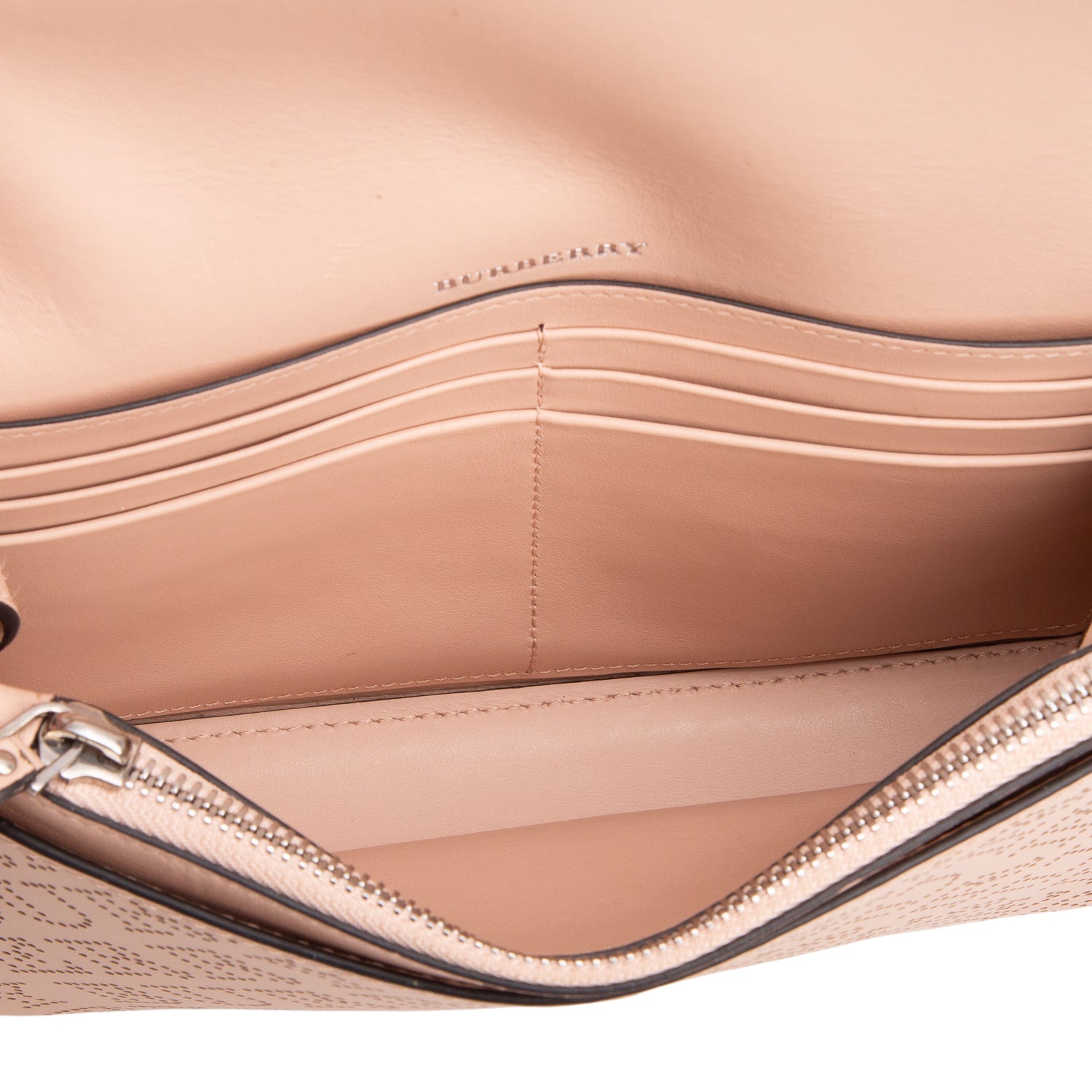 Burberry Pink Perforated Hampshire Bag w/ Box