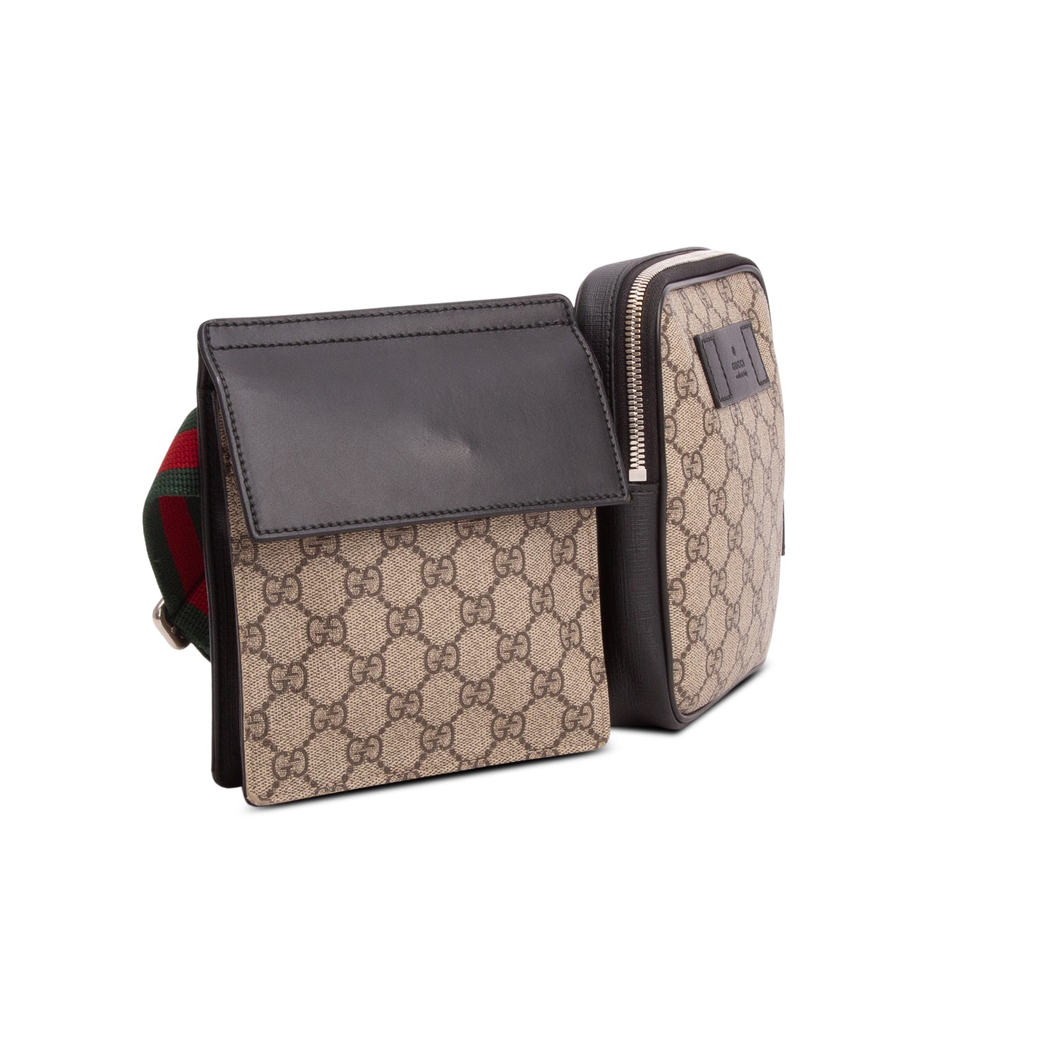 Gucci GG Supreme Web Double Belt Bag
