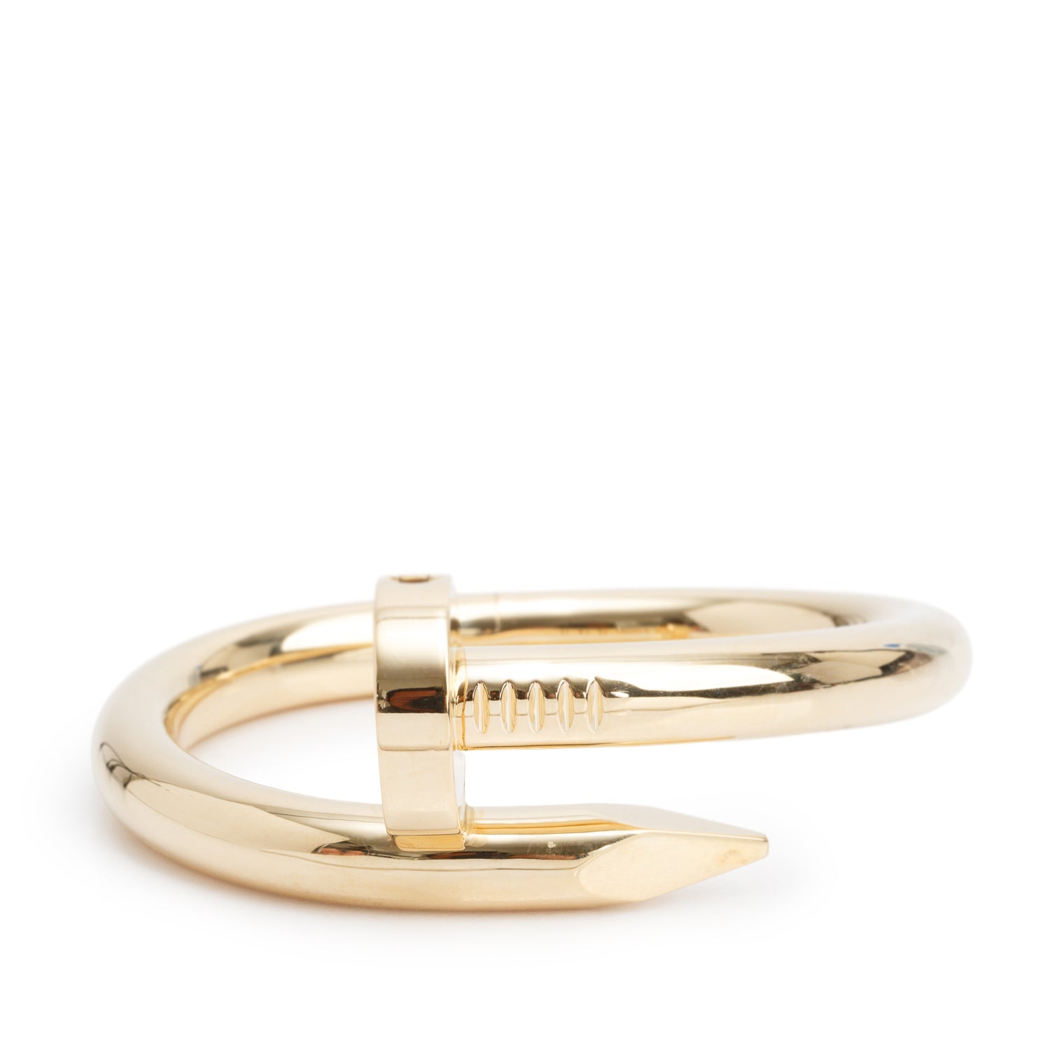 Cartier 18k Yellow Gold Juste Un Clou Bracelet, Extra-Large Model Size 17 w/ Box & Receipt